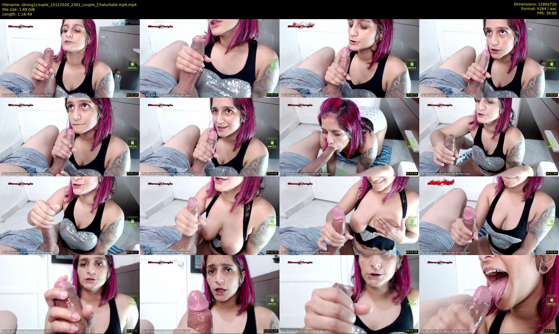strong1couple — 77 minute Chaturbate couple cam show recording, 720p, Dec 15, 2020