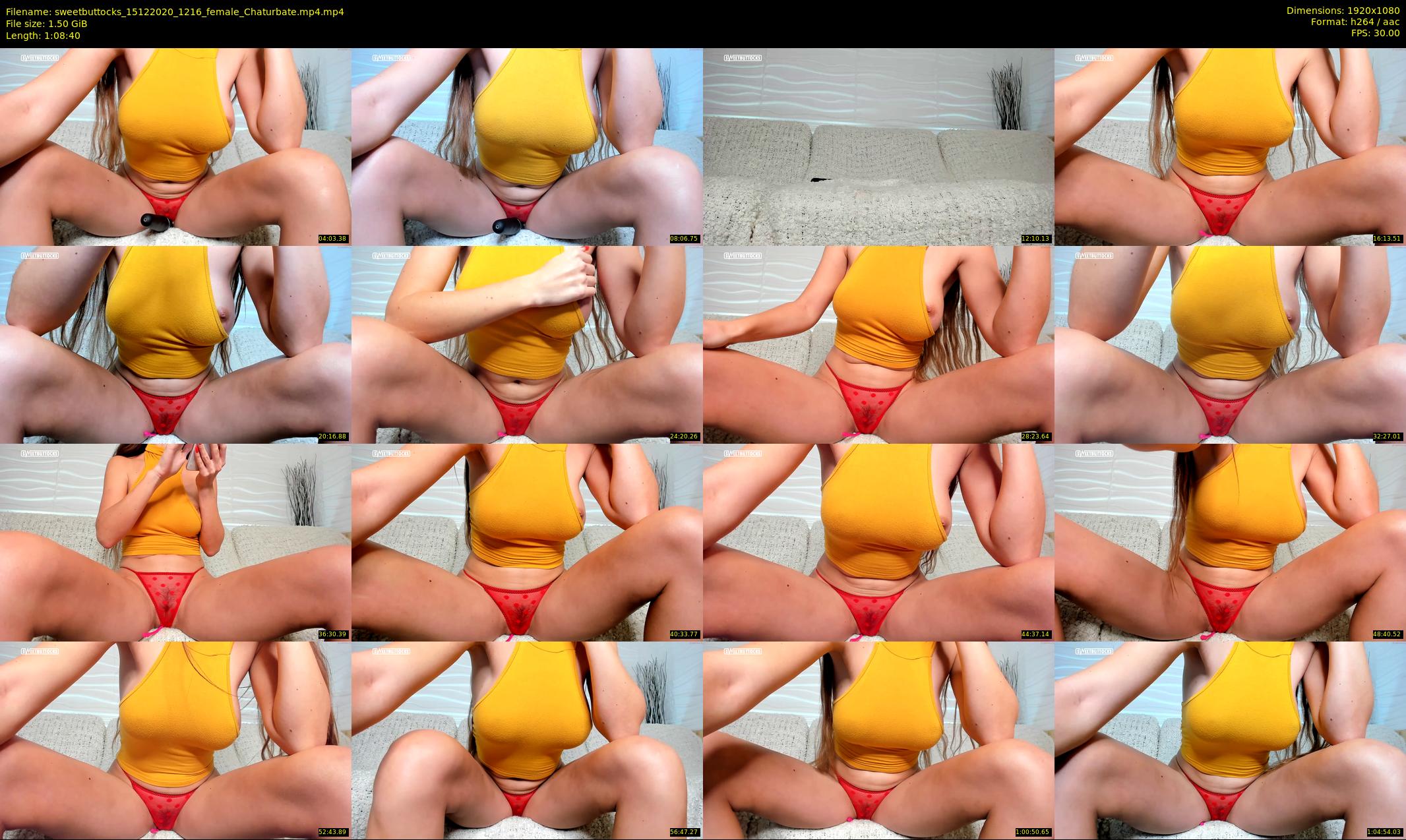 sweetbuttocks — 69 minute Chaturbate female cam show recording, 1080p, Dec 15, 2020