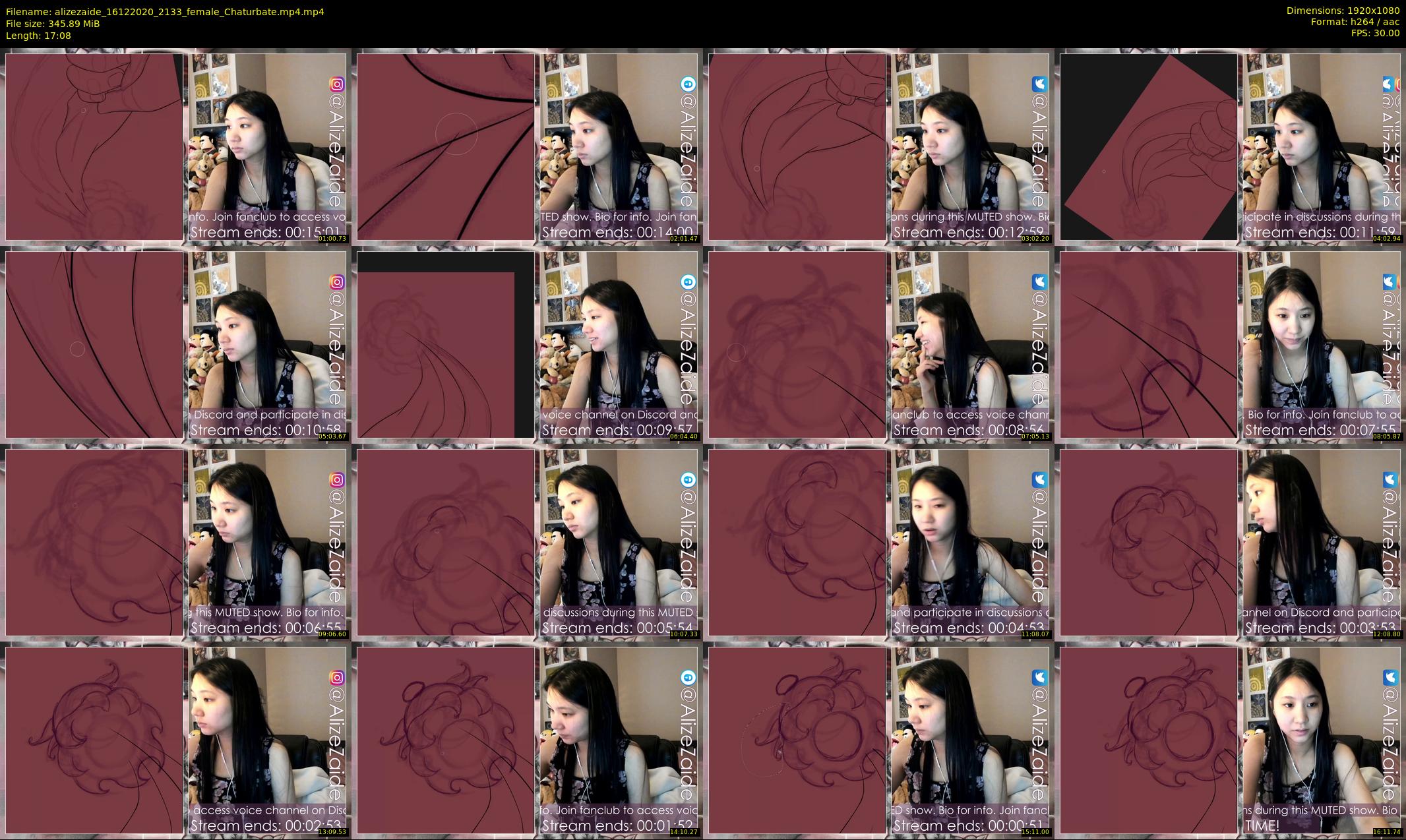 alizezaide — 18 minute Chaturbate female cam show recording, 1080p, Dec 16, 2020