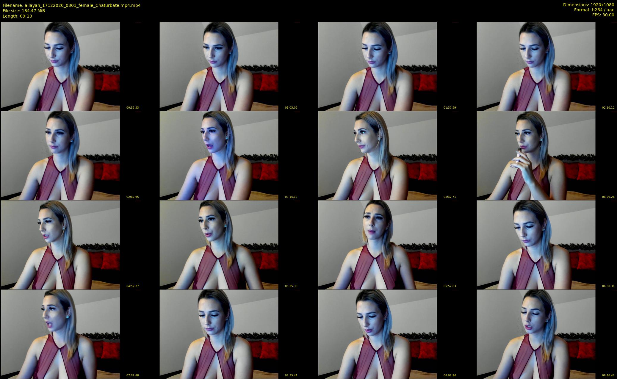 allayah — 10 minute Chaturbate female cam show recording, 1080p, Dec 17, 2020