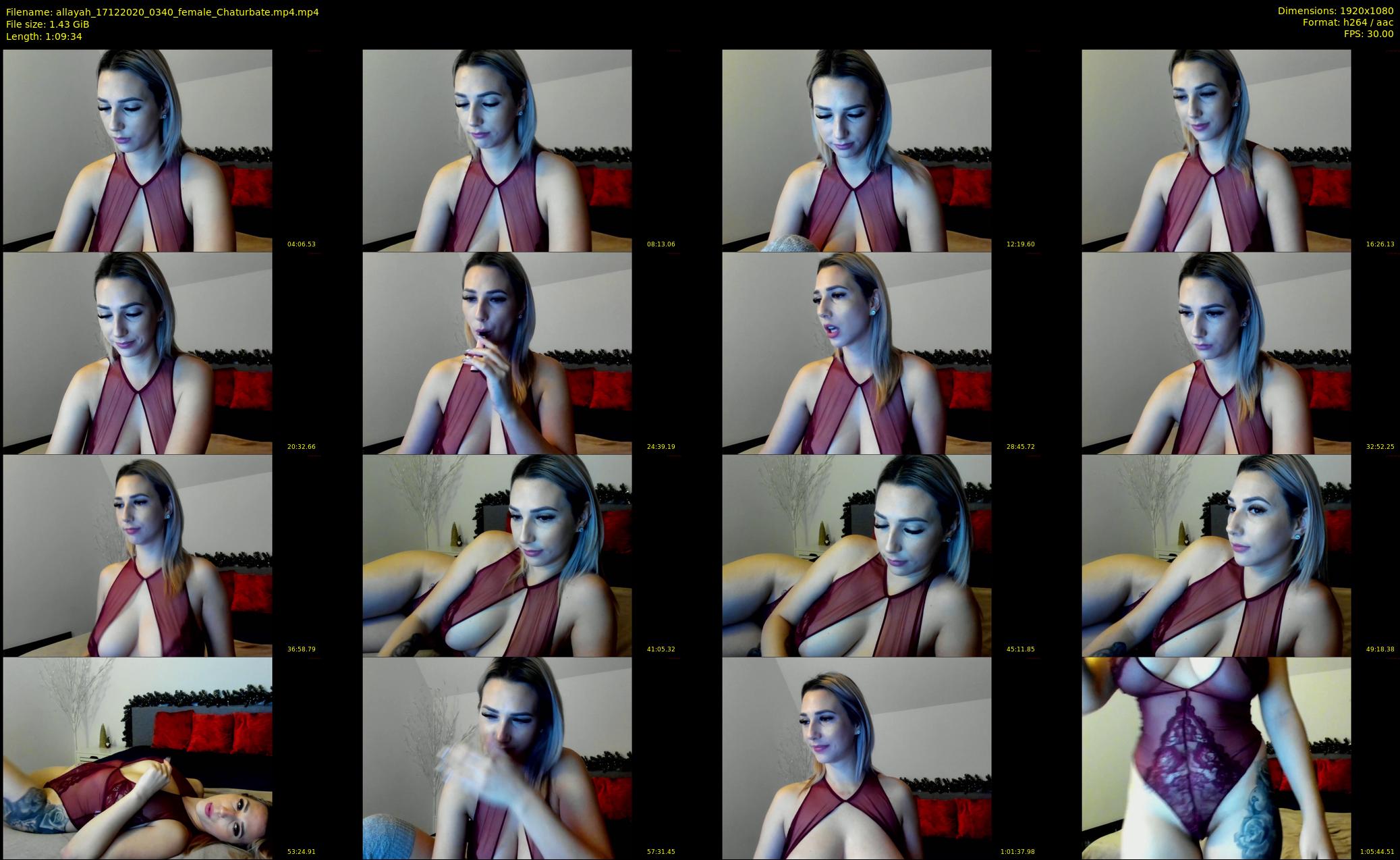 allayah — 70 minute Chaturbate female cam show recording, 1080p, Dec 17, 2020