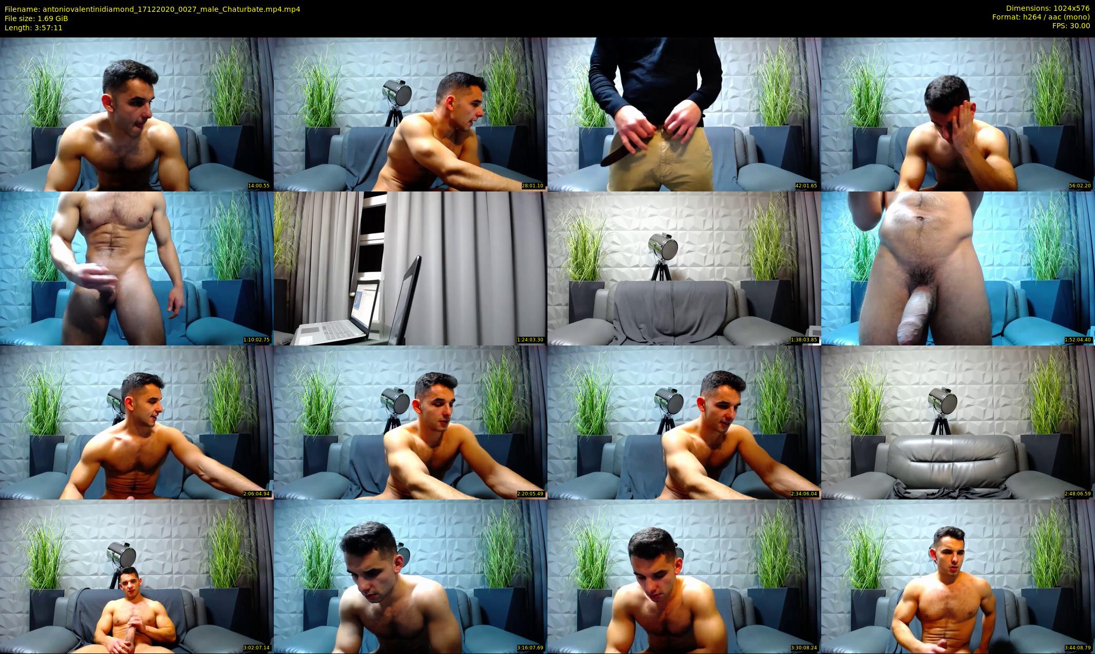 antoniovalentinidiamond — 238 minute Chaturbate male cam show recording, 480p, Dec 17, 2020