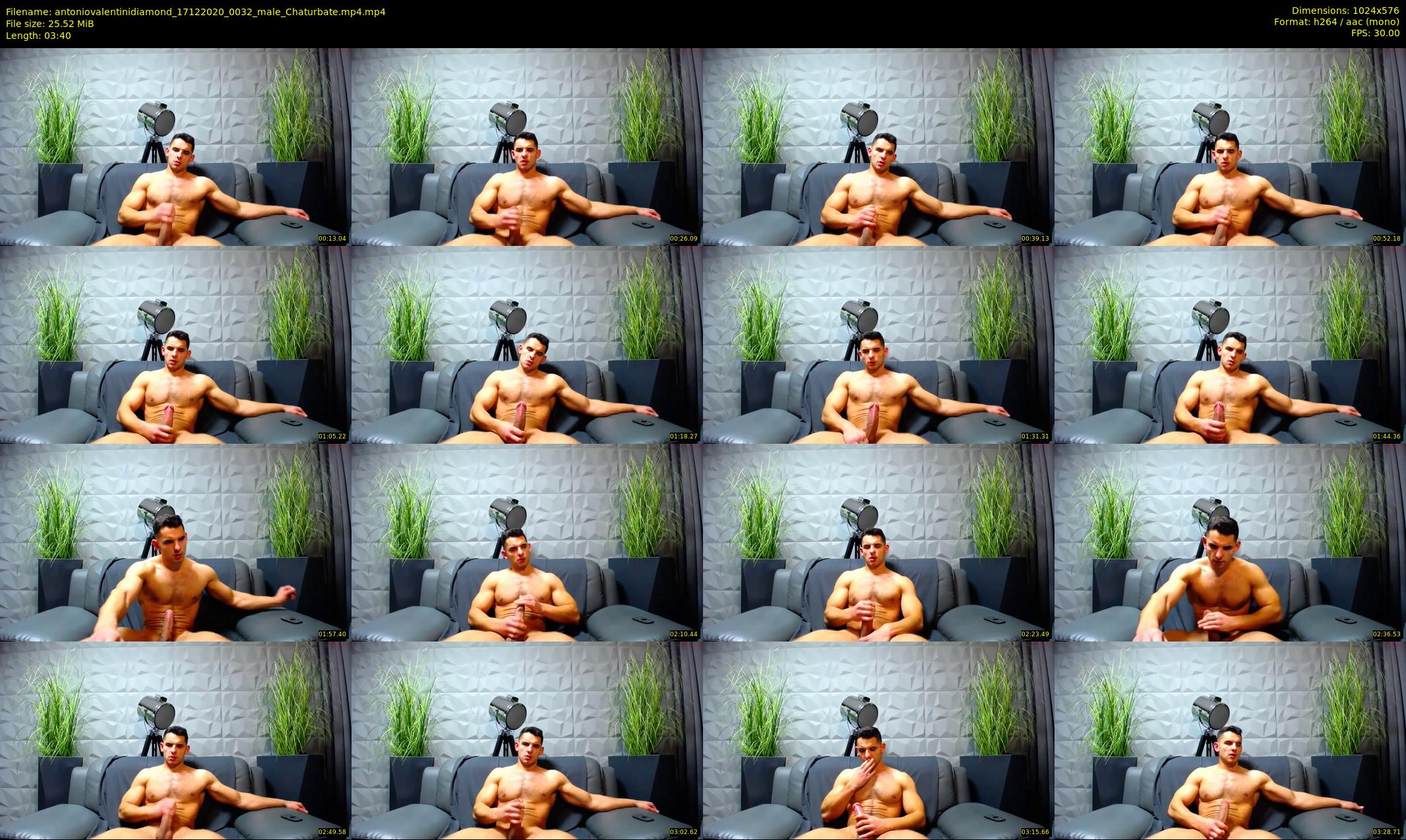antoniovalentinidiamond — 4 minute Chaturbate male cam show recording, 480p, Dec 17, 2020