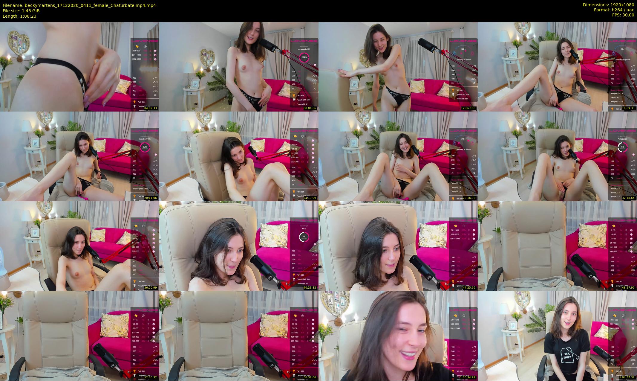 beckymartens — 69 minute Chaturbate female cam show recording, 1080p, Dec 17, 2020