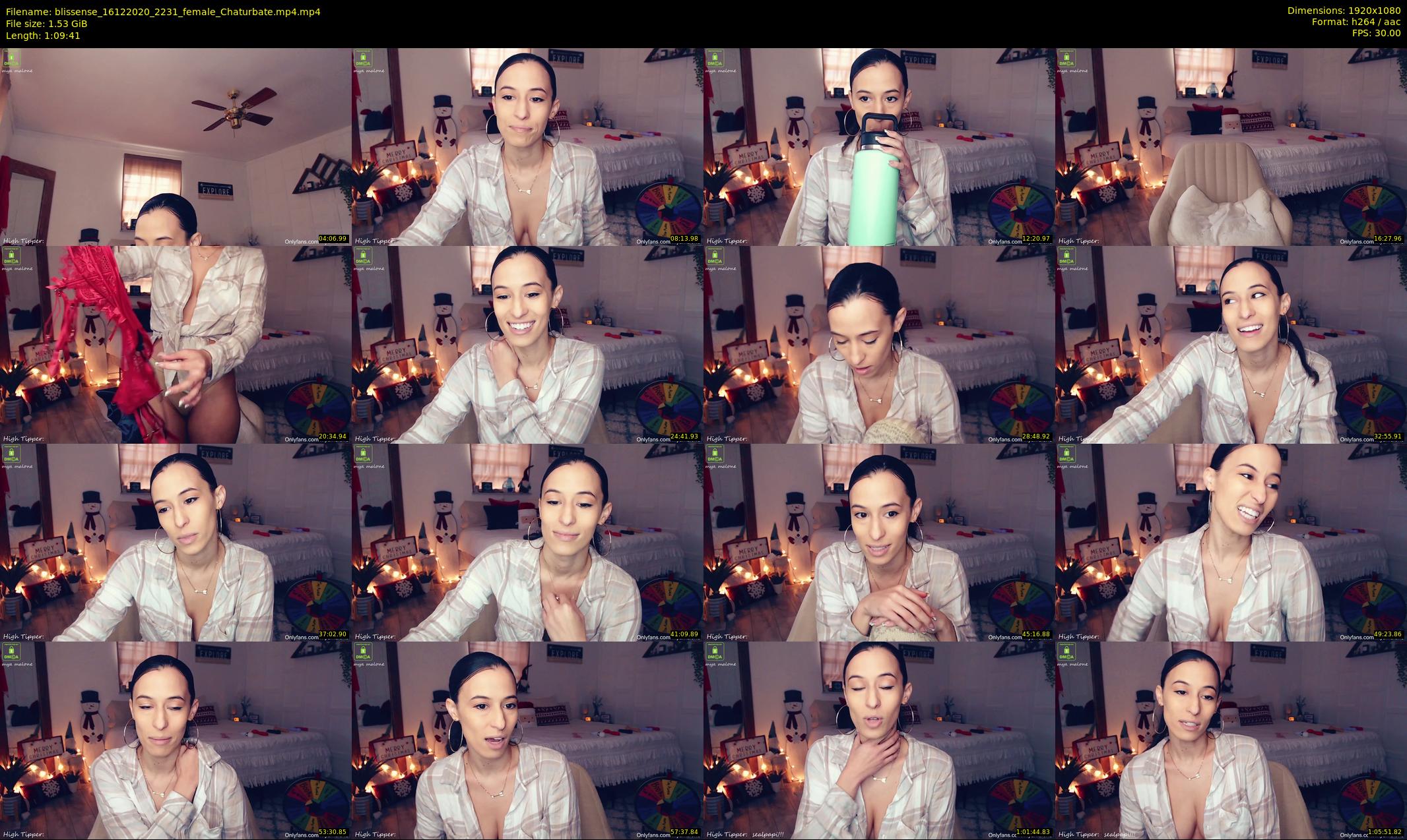 blissense — 70 minute Chaturbate female cam show recording, 1080p, Dec 16, 2020