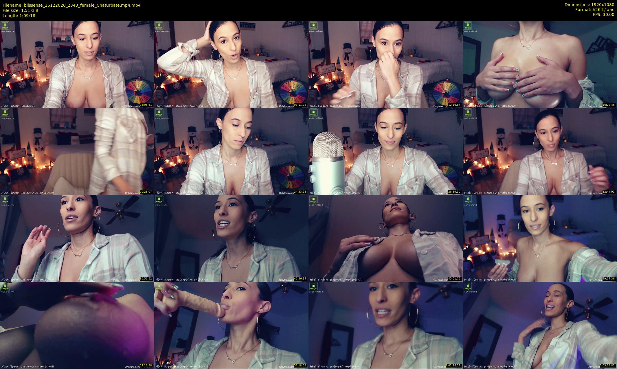 blissense — 70 minute Chaturbate female cam show recording, 1080p, Dec 16, 2020