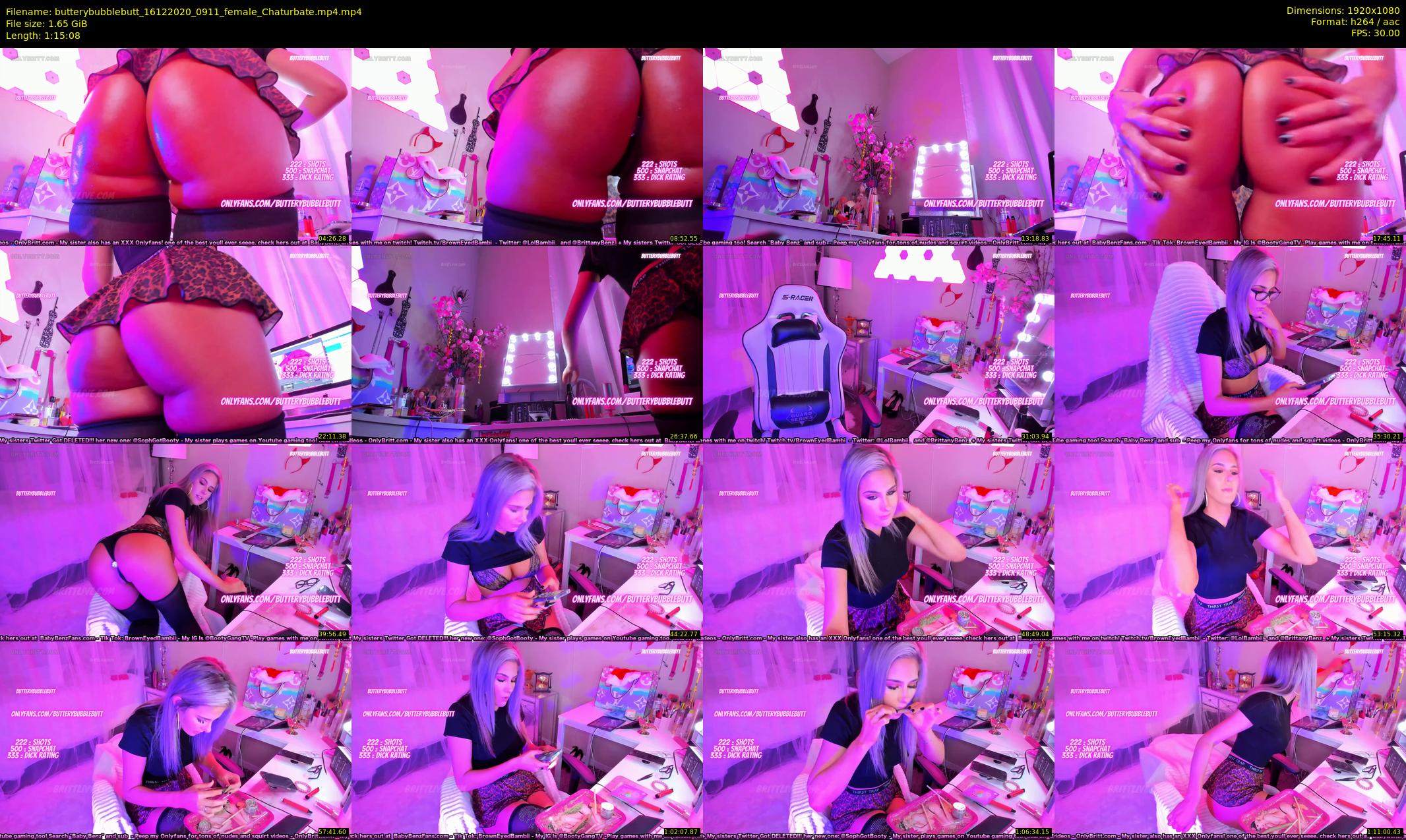butterybubblebutt — 76 minute Chaturbate couple cam show recording, 1080p, Dec 16, 2020