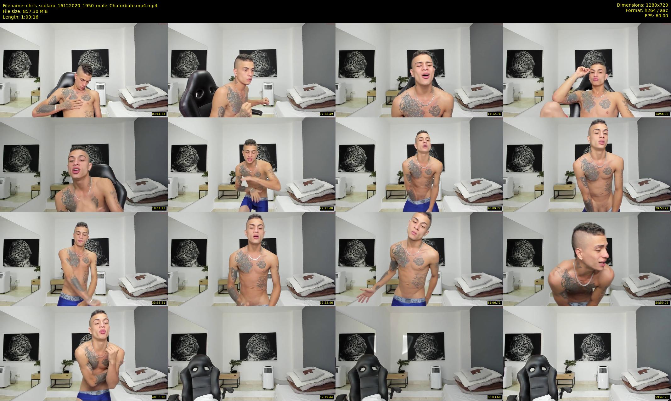 chris_scolaro — 64 minute Chaturbate male cam show recording, 720p, Dec 16, 2020