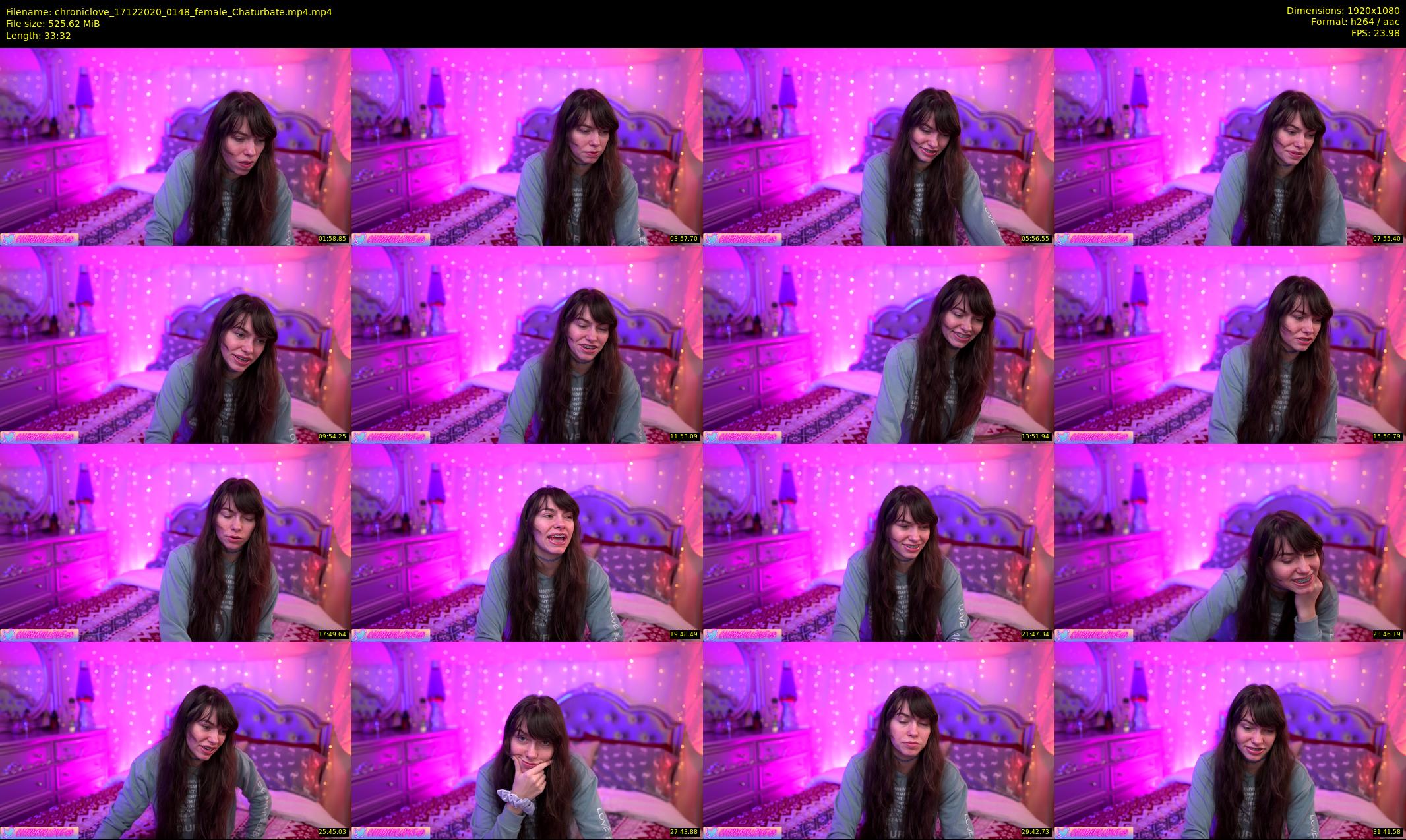 chroniclove — 34 minute Chaturbate female cam show recording, 1080p, Dec 17, 2020