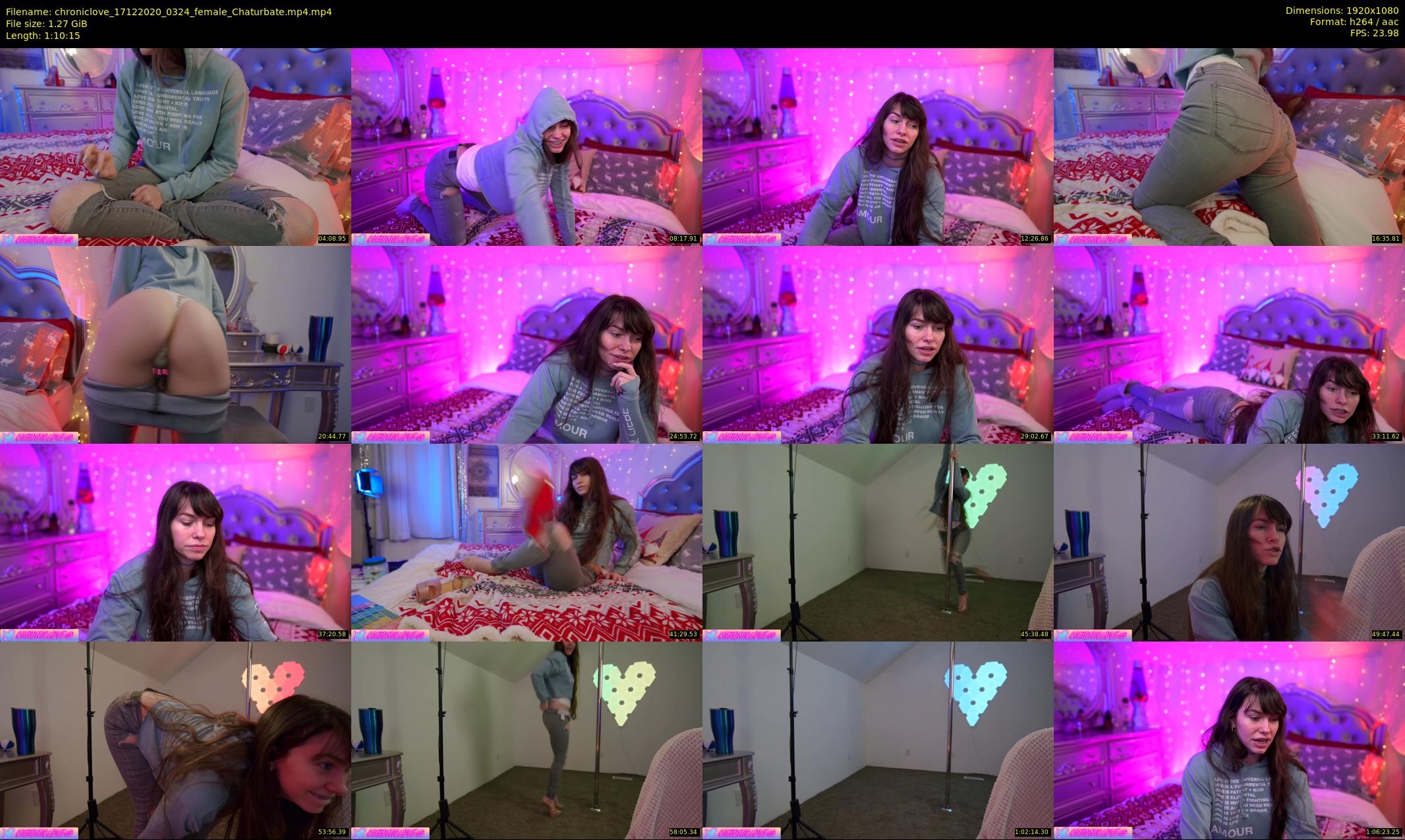 chroniclove — 71 minute Chaturbate female cam show recording, 1080p, Dec 17, 2020