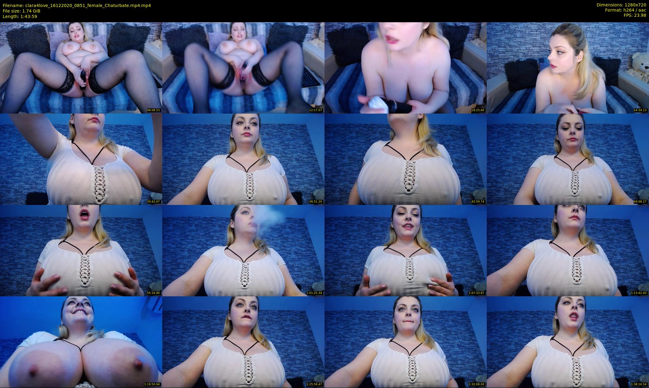 clara4love — 104 minute Chaturbate female cam show recording, 720p, Dec 16, 2020