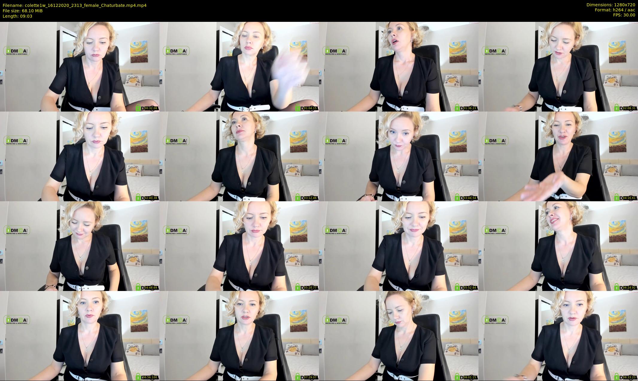 colette1w — 10 minute Chaturbate female cam show recording, 720p, Dec 16, 2020