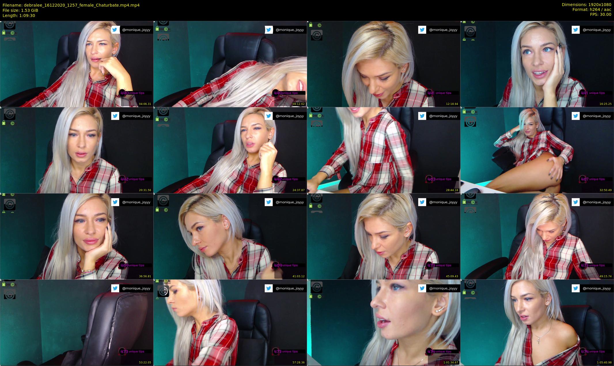debralee — 70 minute Chaturbate female cam show recording, 1080p, Dec 16, 2020