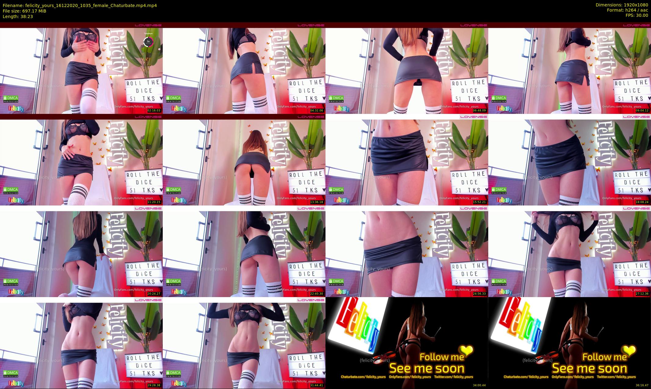 felicity_yours — 39 minute Chaturbate female cam show recording, 1080p, Dec 16, 2020