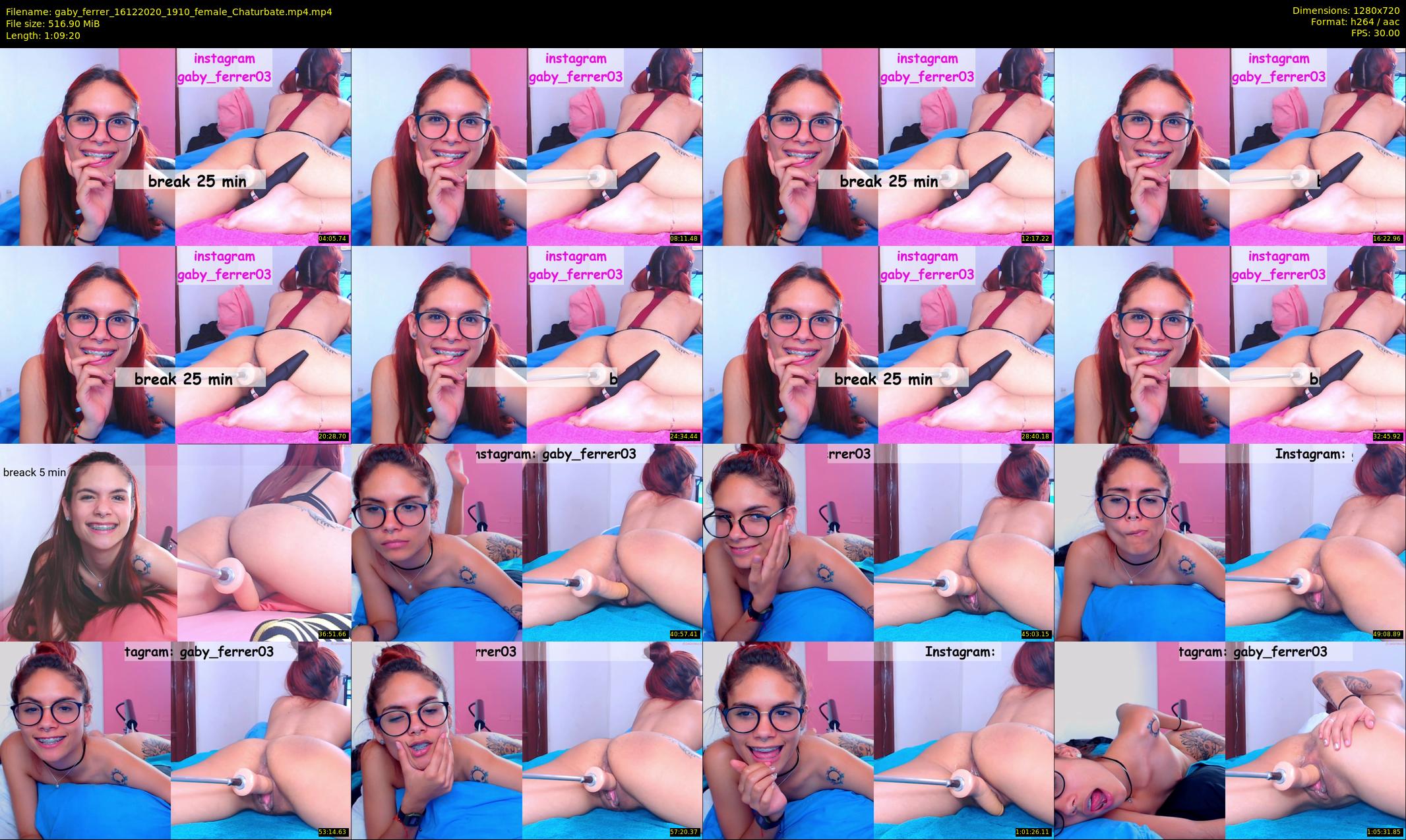 gaby_ferrer — 70 minute Chaturbate female cam show recording, 720p, Dec 16, 2020