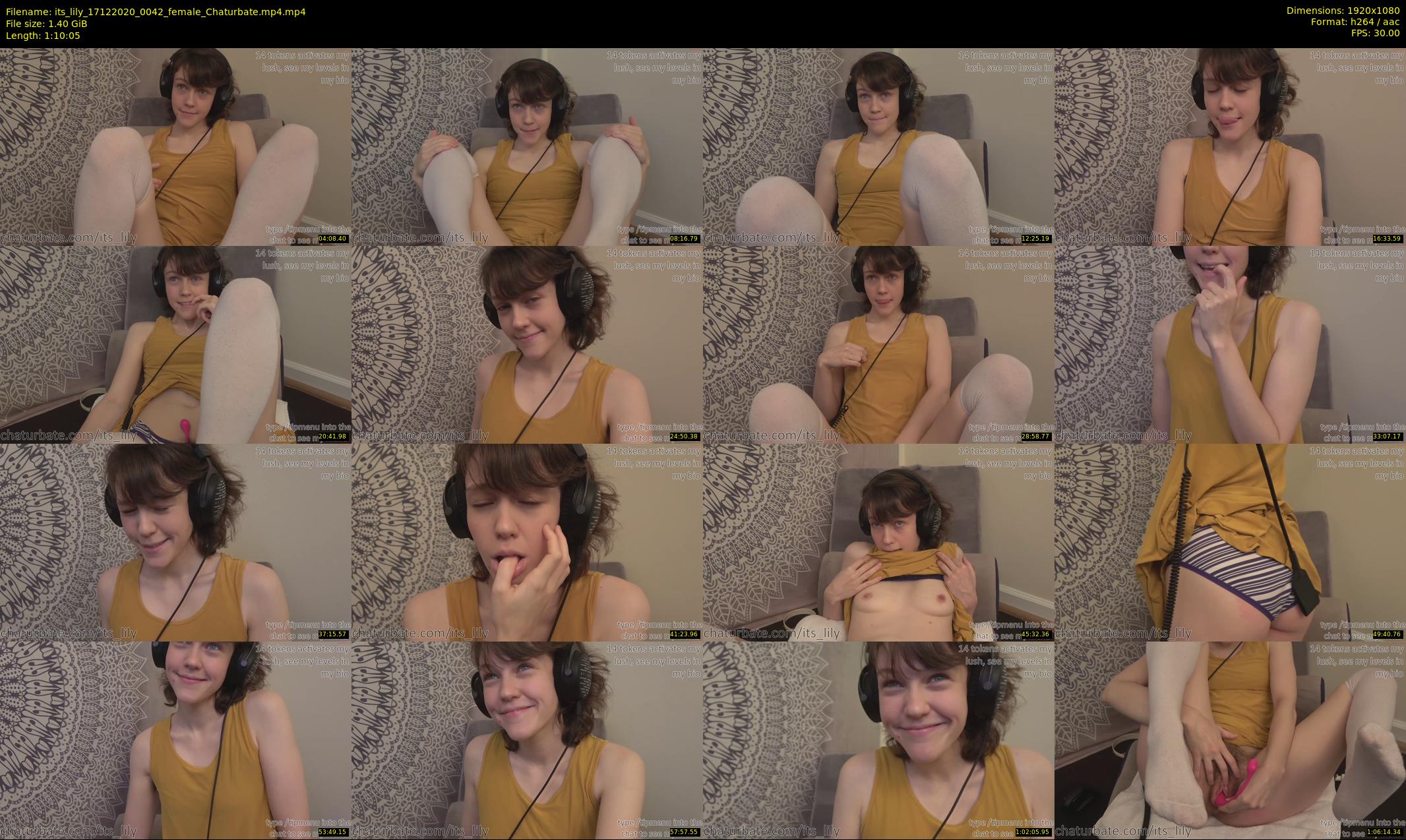 its_lily — 71 minute Chaturbate female cam show recording, 1080p, Dec 17, 2020