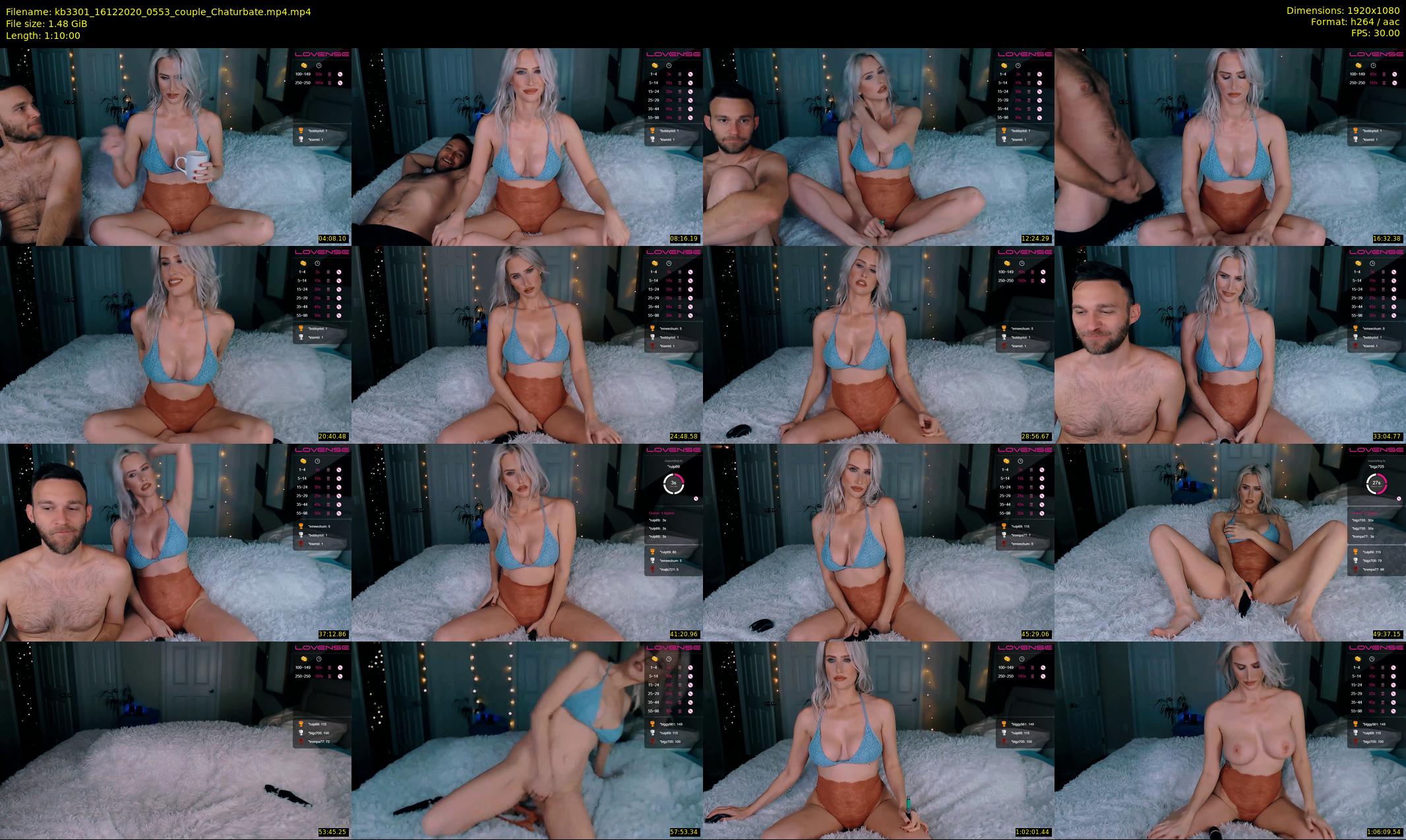 kb3301 — 70 minute Chaturbate couple cam show recording, 1080p, Dec 16, 2020