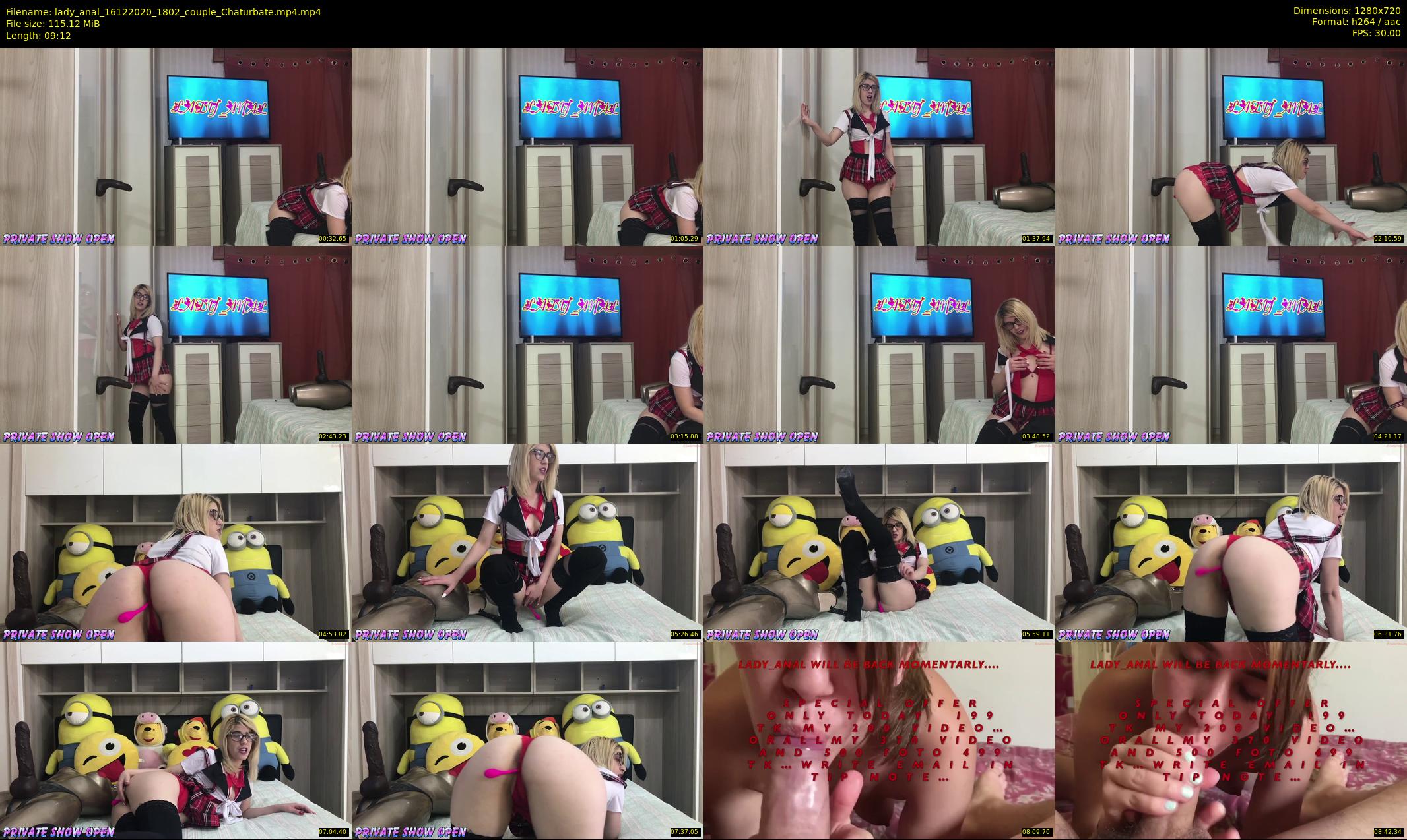 lady_anal — 10 minute Chaturbate female cam show recording, 720p, Dec 16, 2020