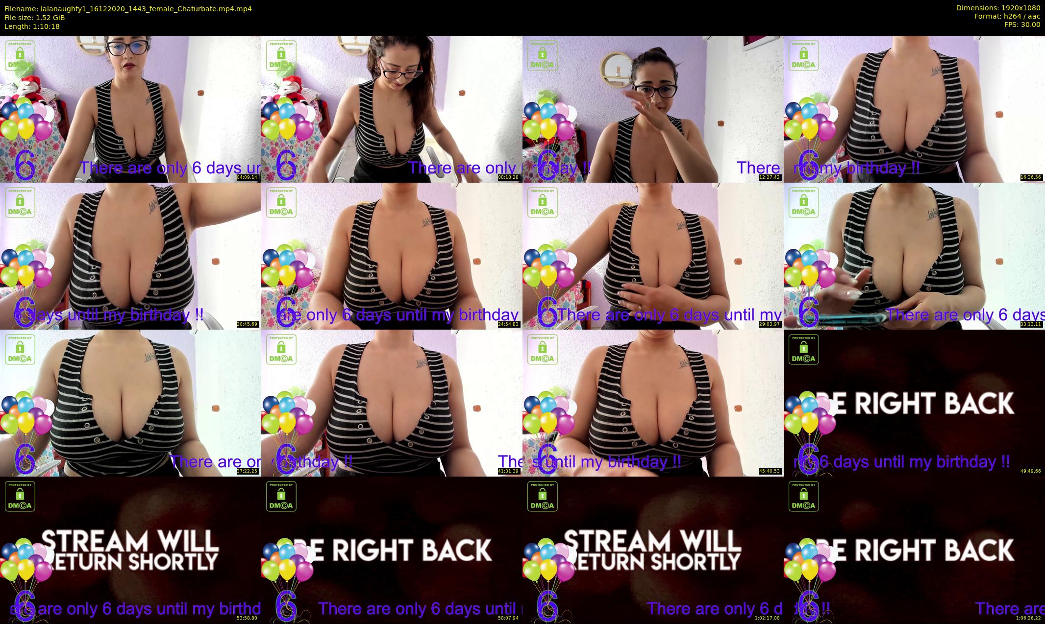 lalanaughty1 — 71 minute Chaturbate female cam show recording, 1080p, Dec 16, 2020
