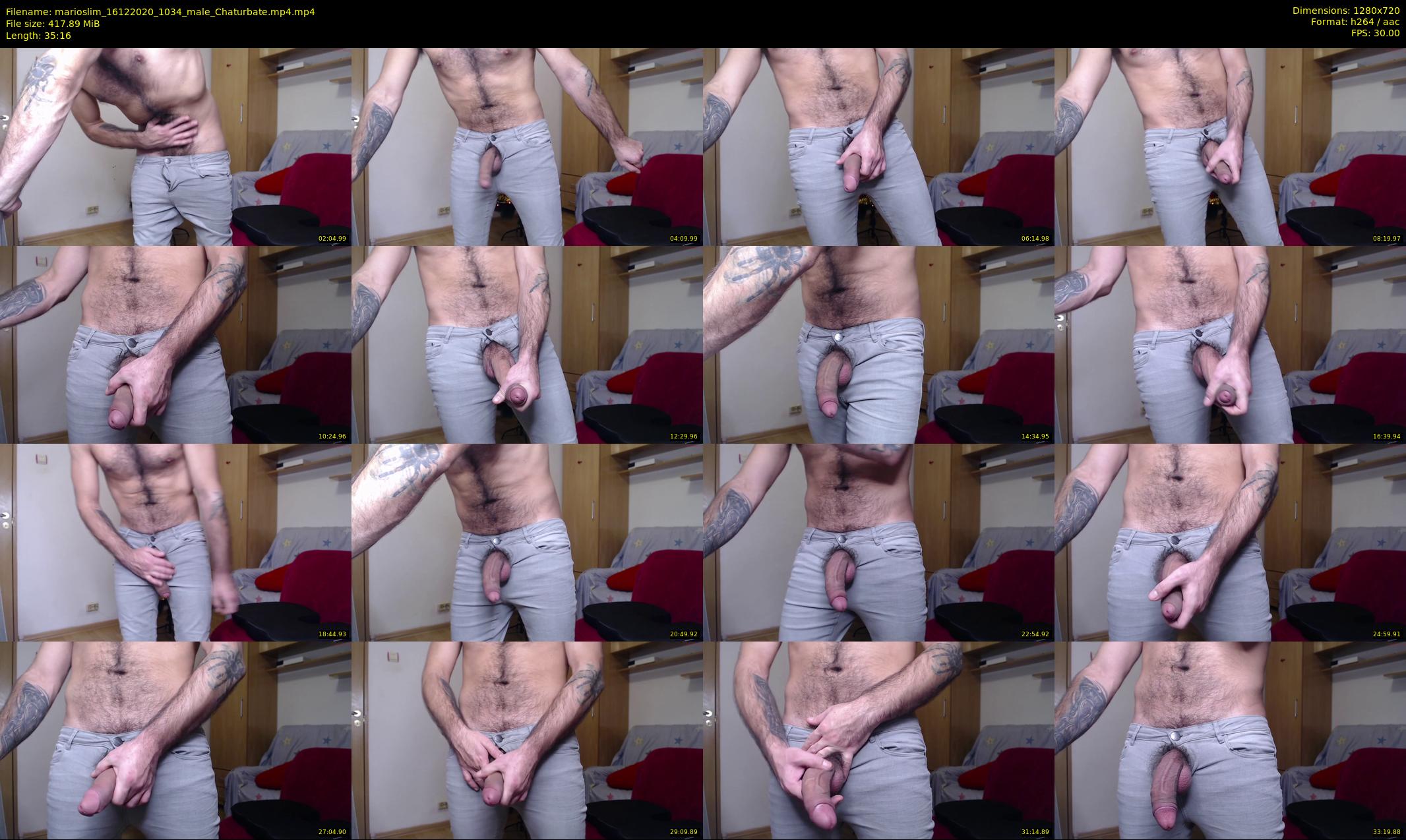 marioslim — 36 minute Chaturbate male cam show recording, 720p, Dec 16, 2020