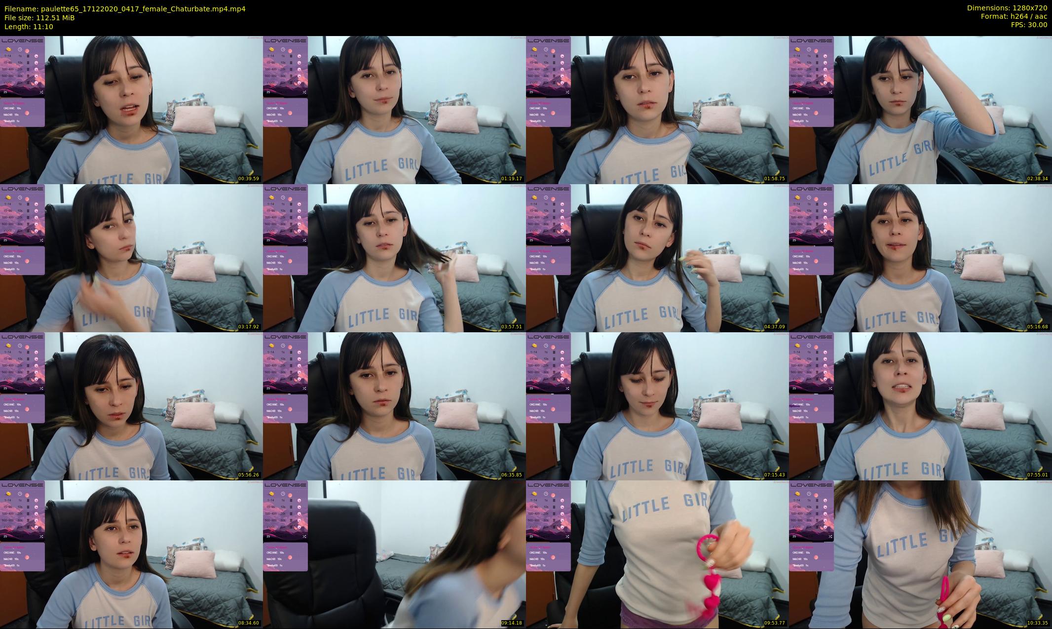 paulette65 — 12 minute Chaturbate female cam show recording, 720p, Dec 17, 2020
