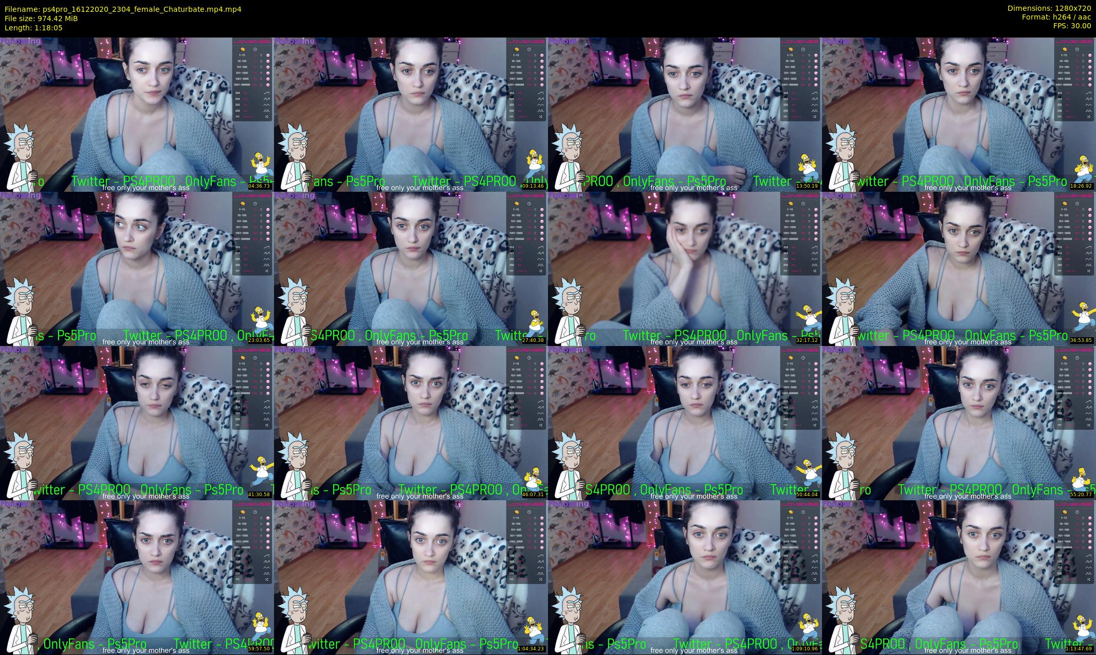 ps4pro — 79 minute Chaturbate female cam show recording, 720p, Dec 16, 2020