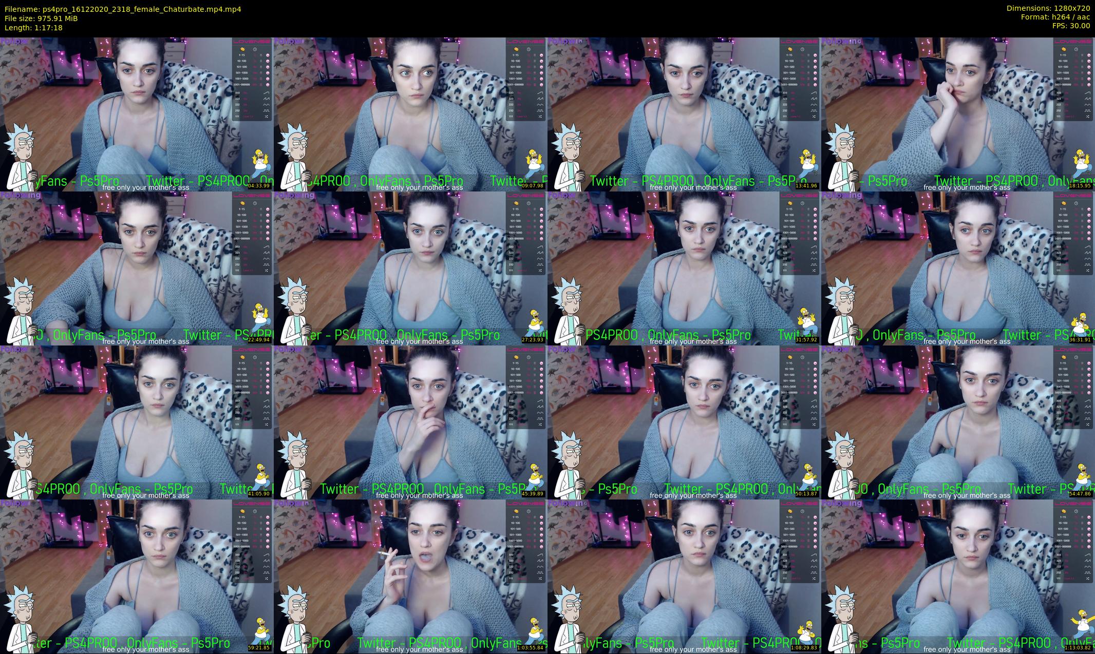 ps4pro — 78 minute Chaturbate female cam show recording, 720p, Dec 16, 2020