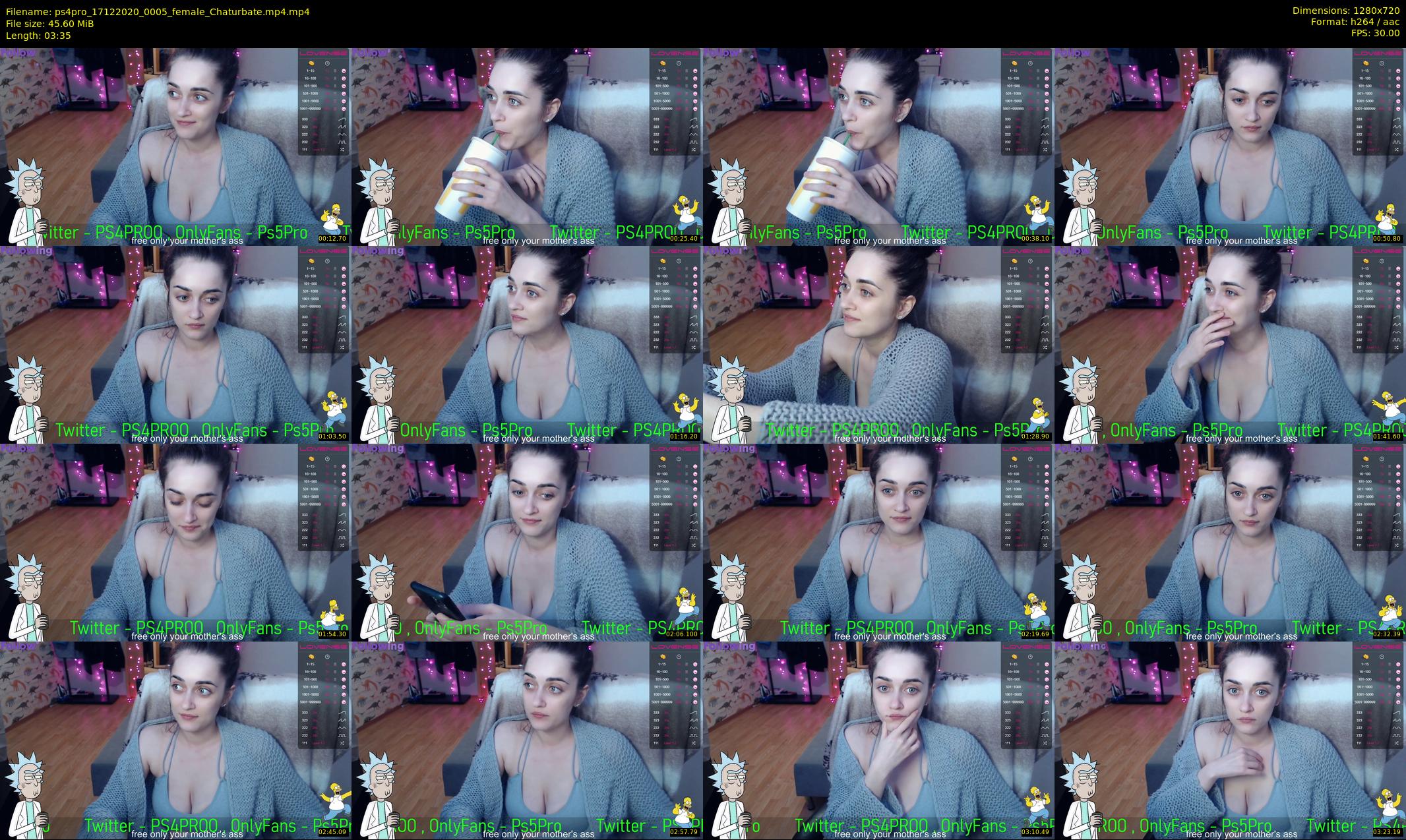 ps4pro — 4 minute Chaturbate female cam show recording, 720p, Dec 17, 2020