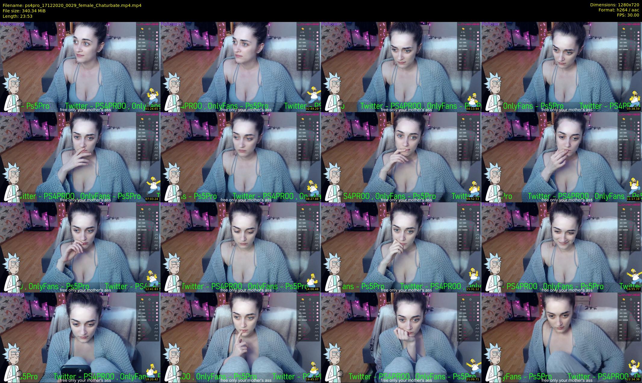 ps4pro — 24 minute Chaturbate female cam show recording, 720p, Dec 17, 2020