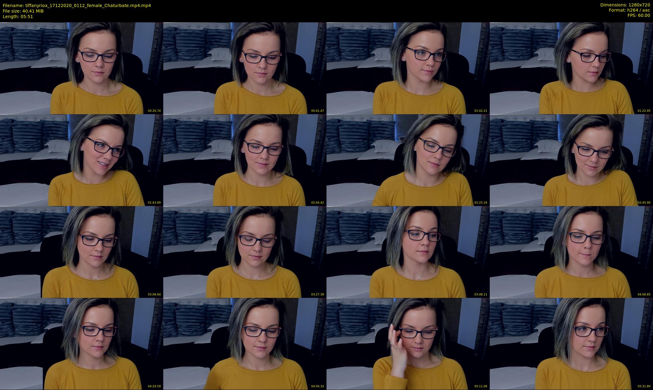 tiffanyriox — 6 minute Chaturbate female cam show recording, 720p, Dec 17, 2020
