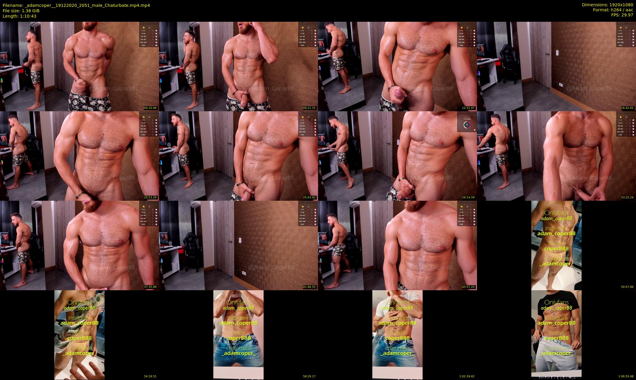 _adamcoper_ — 71 minute Chaturbate male cam show recording, 1080p, Dec 19, 2020