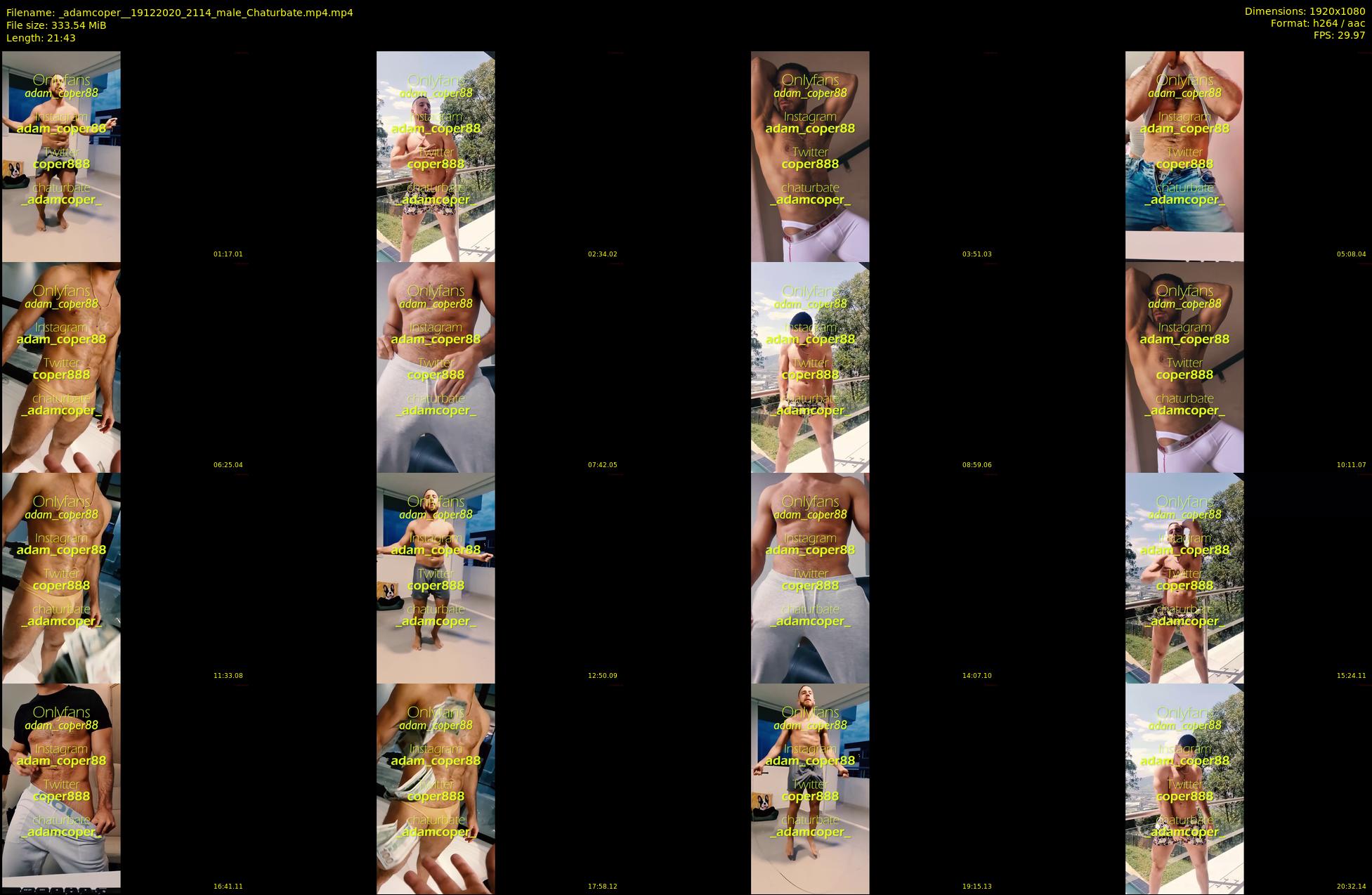 _adamcoper_ — 22 minute Chaturbate male cam show recording, 1080p, Dec 19, 2020