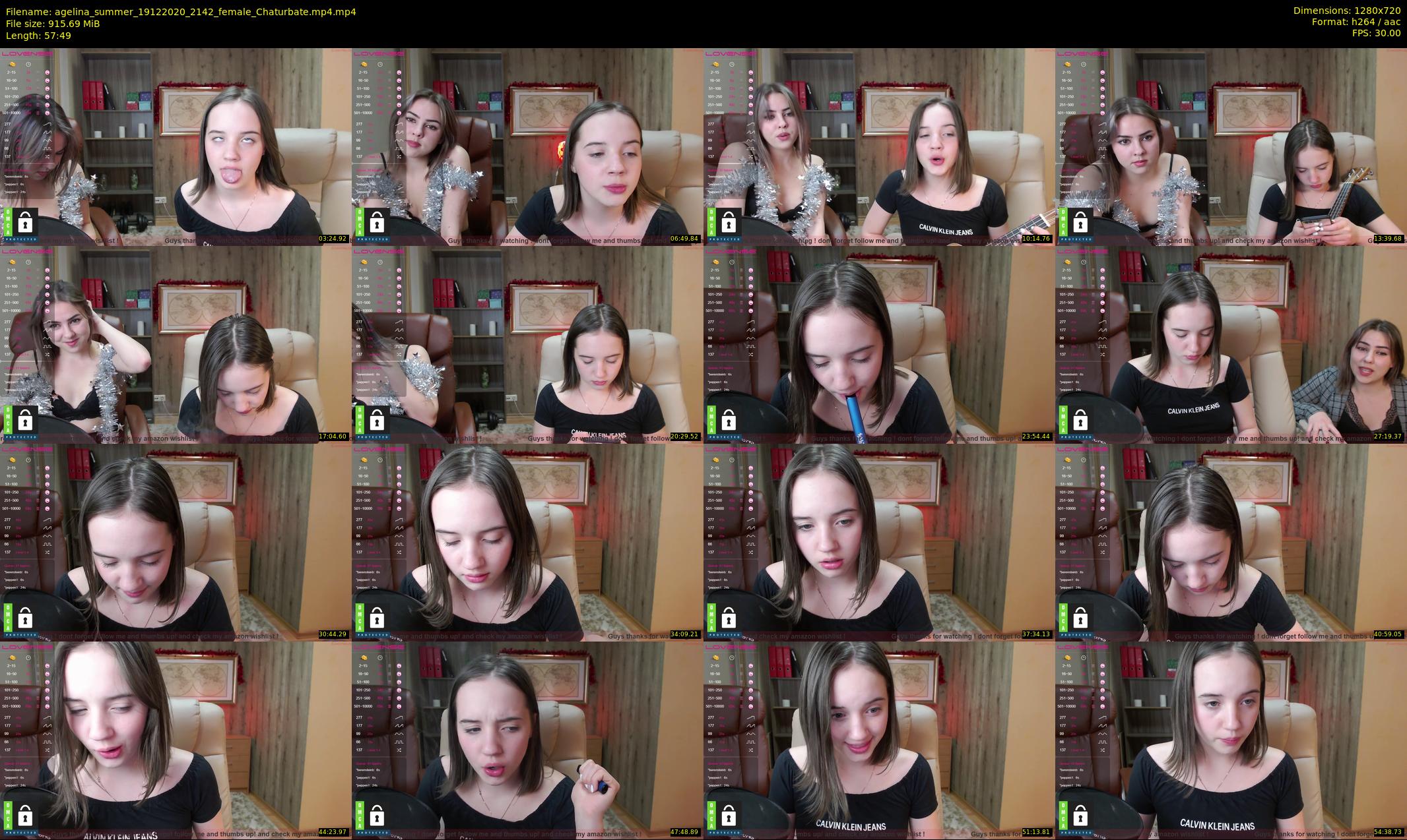 agelina_summer — 58 minute Chaturbate female cam show recording, 720p, Dec 19, 2020