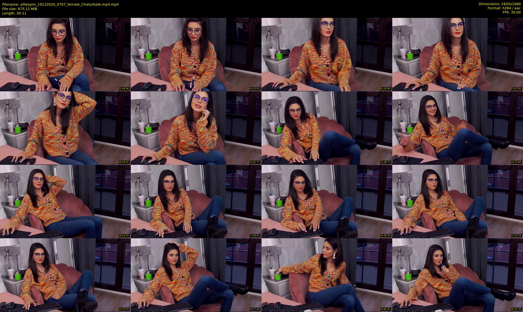 alliesynn — 31 minute Chaturbate female cam show recording, 1080p, Dec 19, 2020