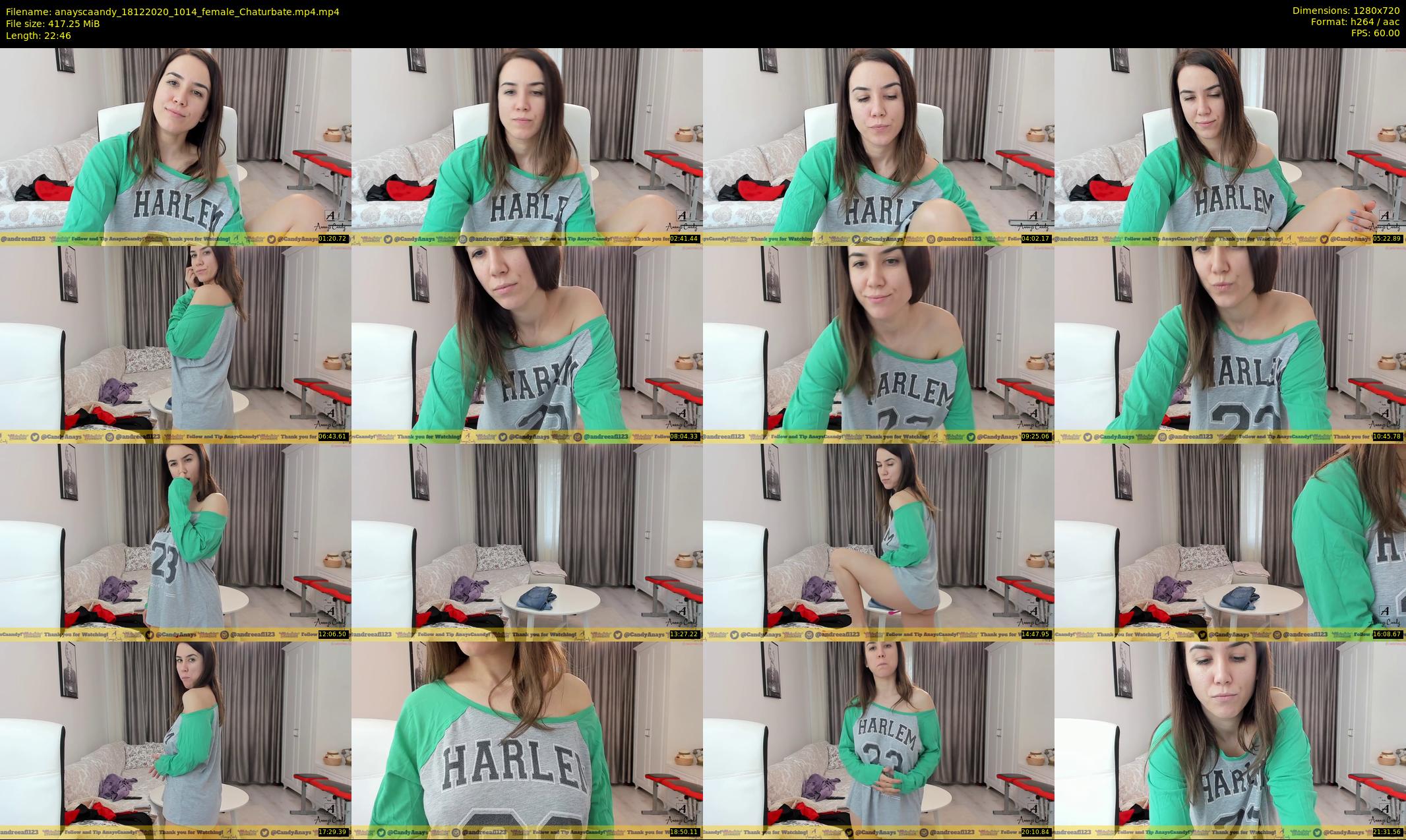 anayscaandy — 23 minute Chaturbate female cam show recording, 720p, Dec 18, 2020