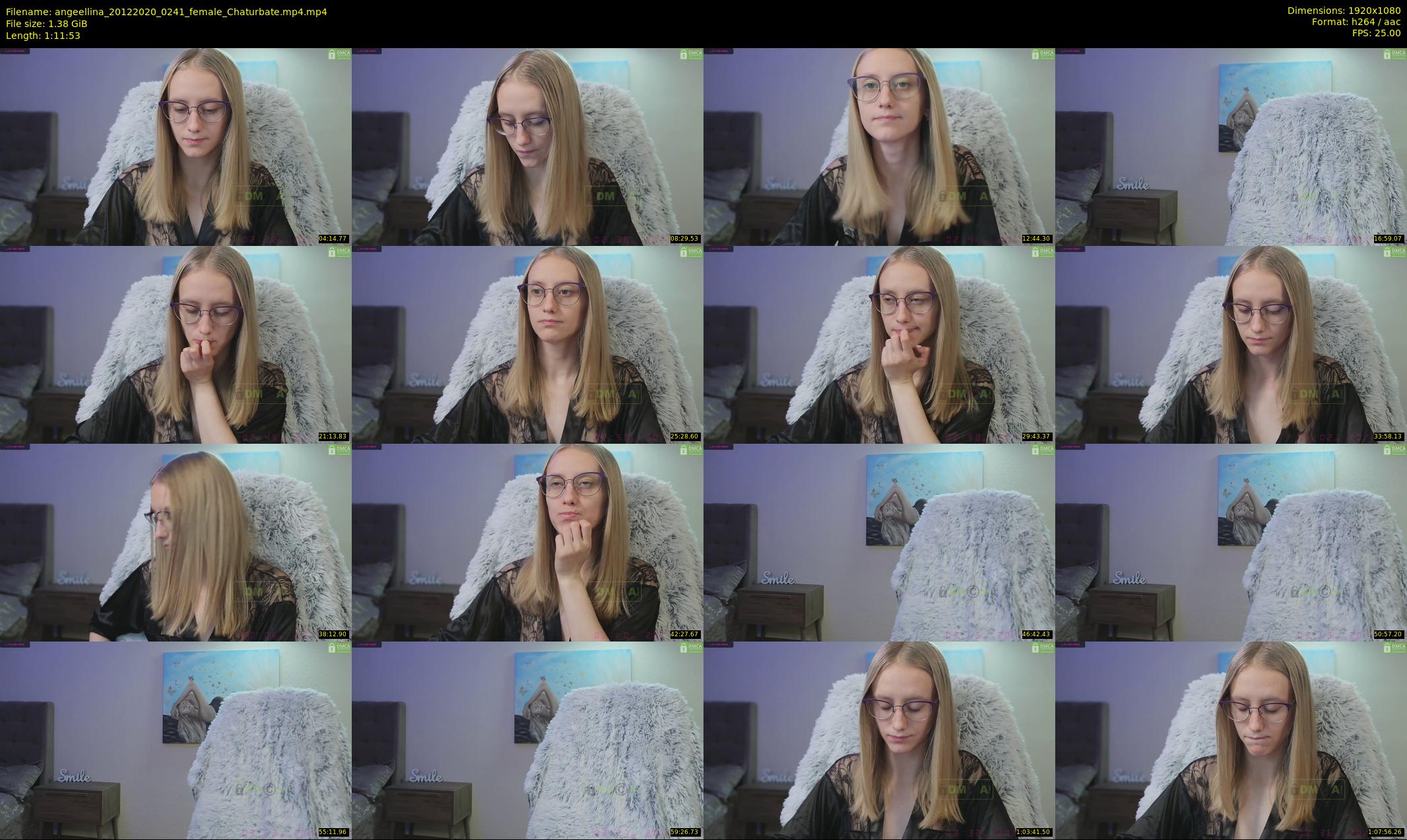 angeellina — 72 minute Chaturbate female cam show recording, 1080p, Dec 20, 2020