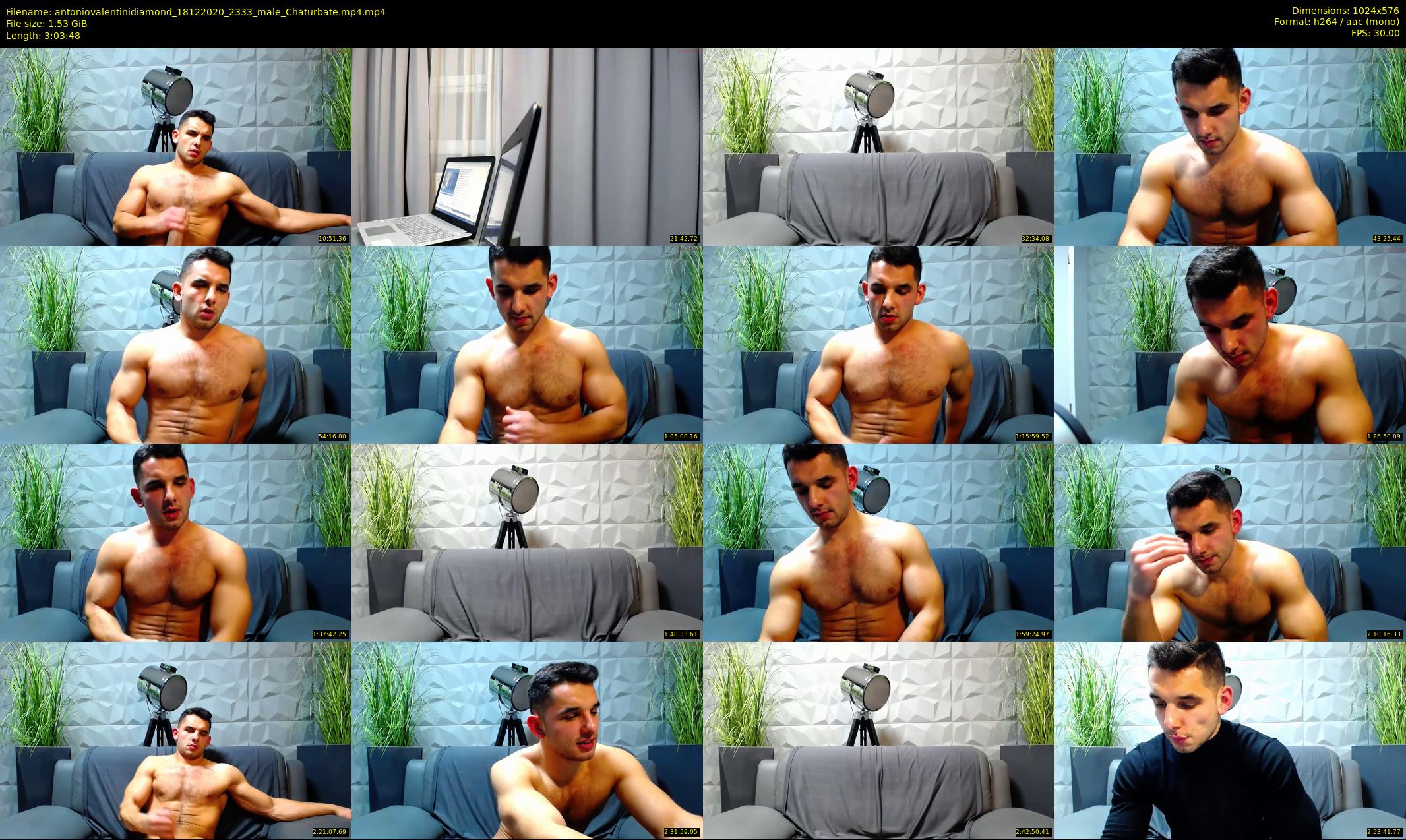 antoniovalentinidiamond — 184 minute Chaturbate male cam show recording, 480p, Dec 18, 2020