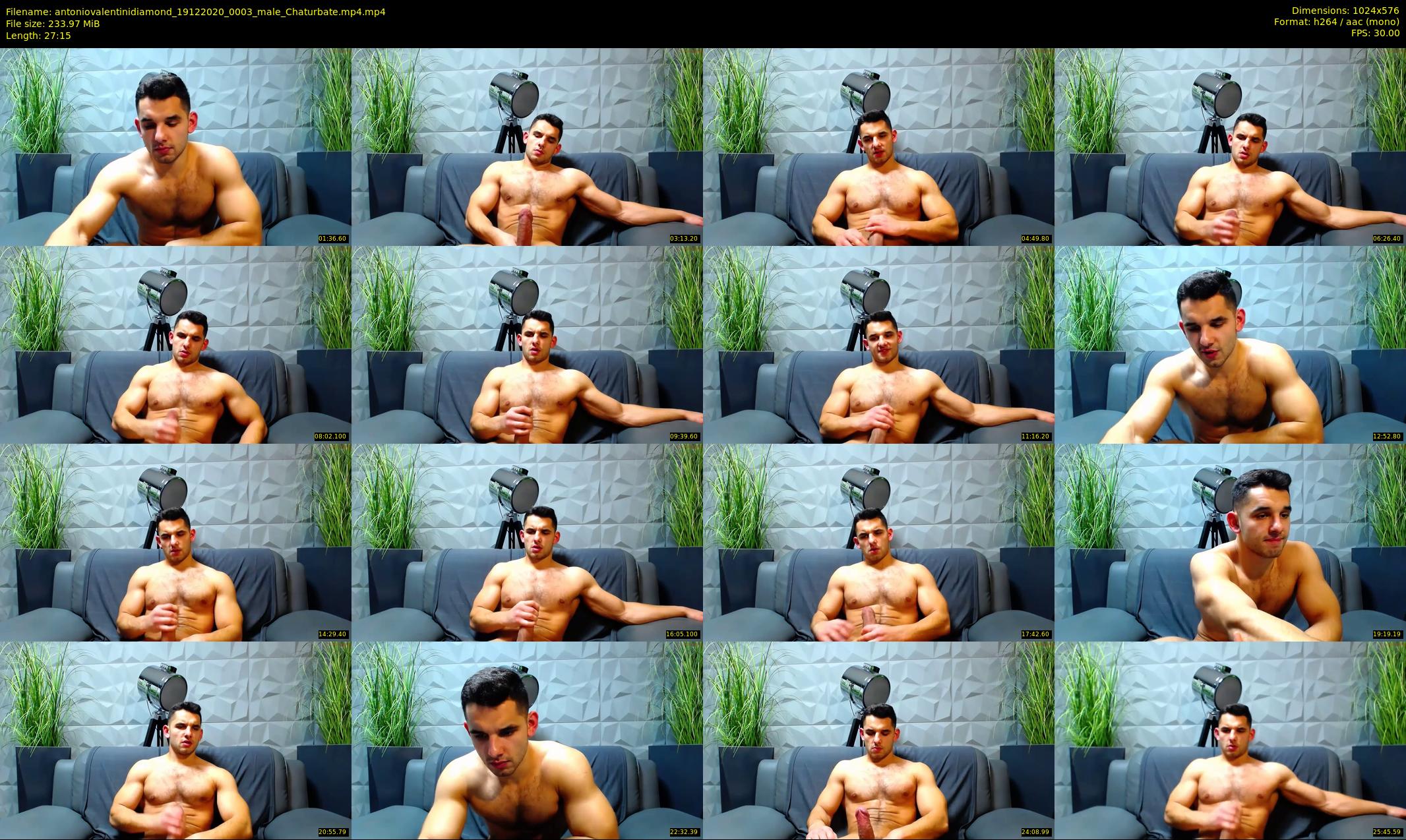 antoniovalentinidiamond — 28 minute Chaturbate male cam show recording, 480p, Dec 19, 2020