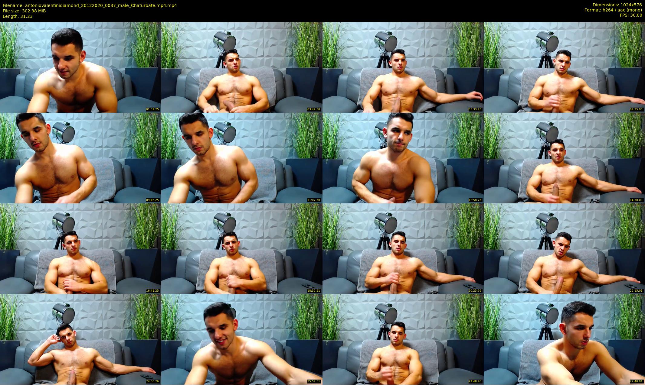 antoniovalentinidiamond — 32 minute Chaturbate male cam show recording, 480p, Dec 20, 2020