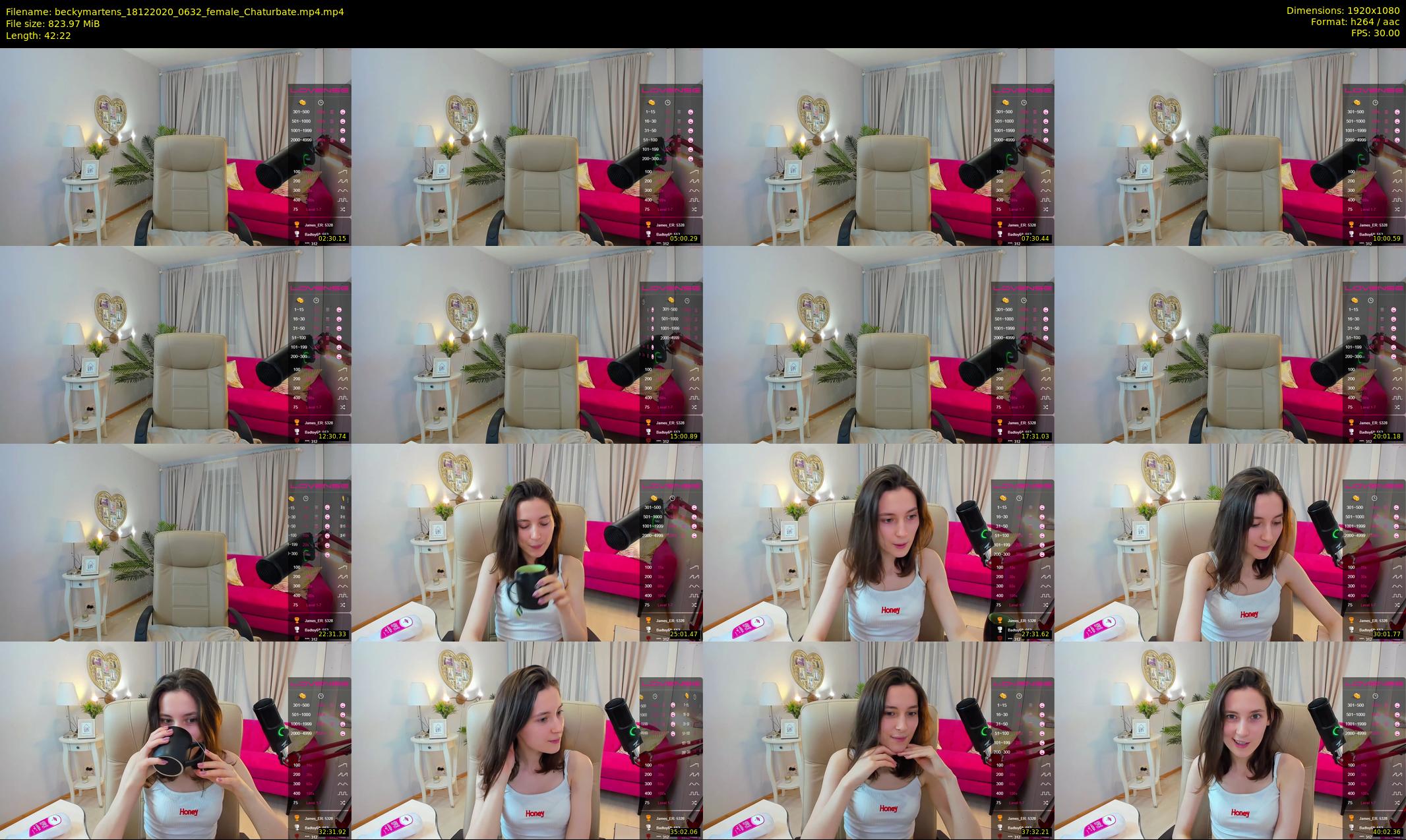 beckymartens — 43 minute Chaturbate female cam show recording, 1080p, Dec 18, 2020