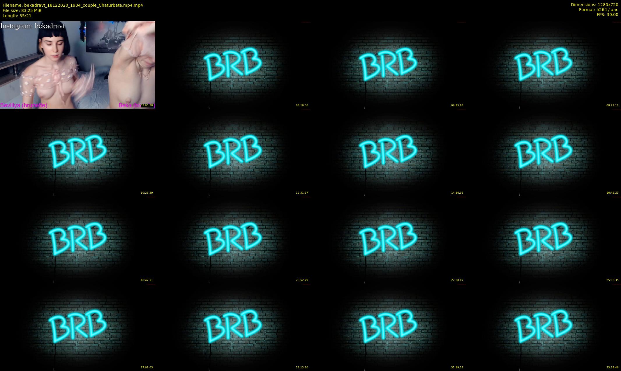 bekadravt — 36 minute Chaturbate couple cam show recording, 720p, Dec 18, 2020