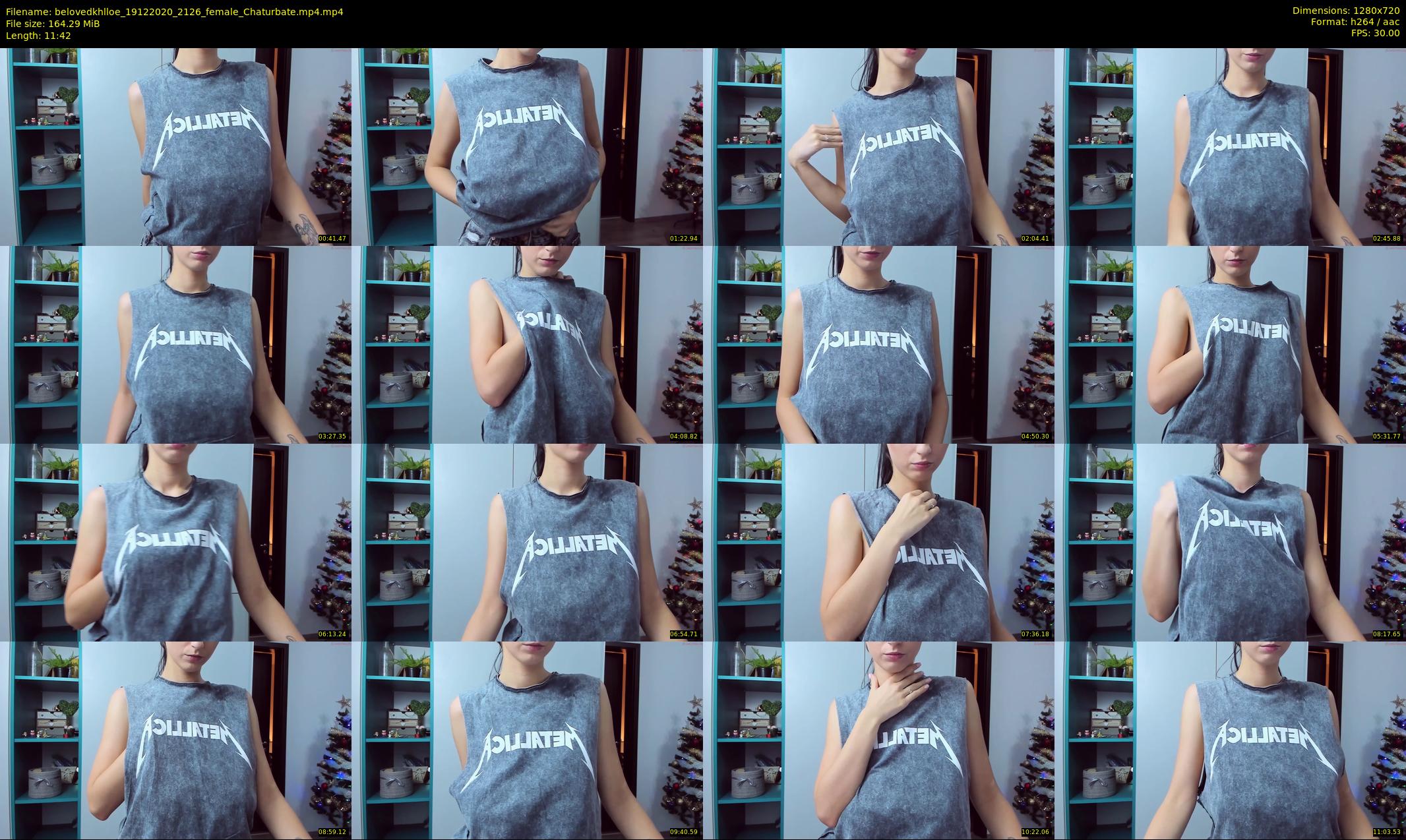 belovedkhlloe — 12 minute Chaturbate female cam show recording, 720p, Dec 19, 2020