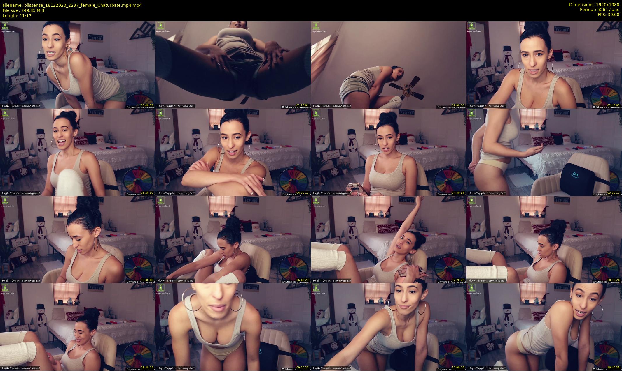 blissense — 12 minute Chaturbate female cam show recording, 1080p, Dec 18, 2020