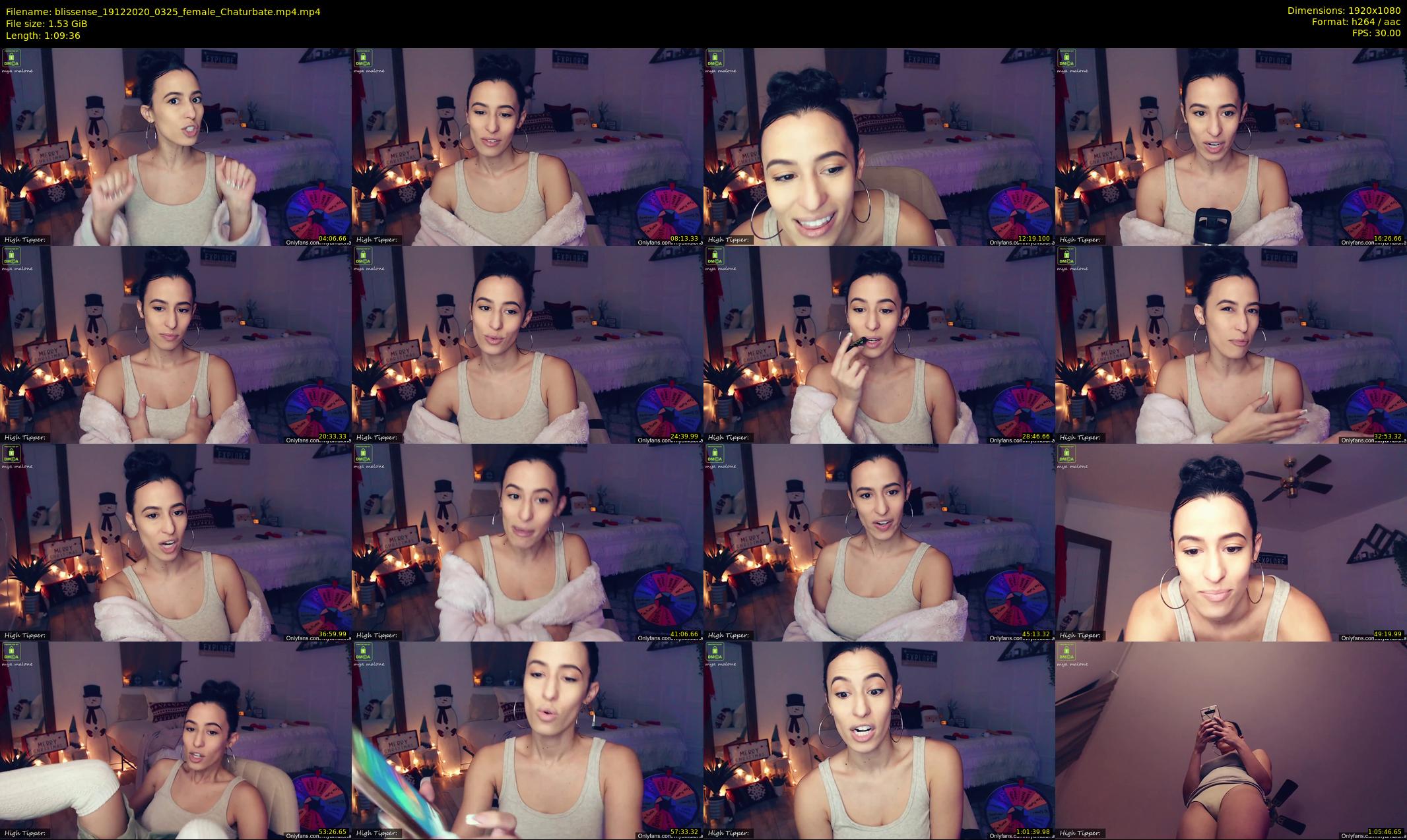 blissense — 70 minute Chaturbate female cam show recording, 1080p, Dec 19, 2020