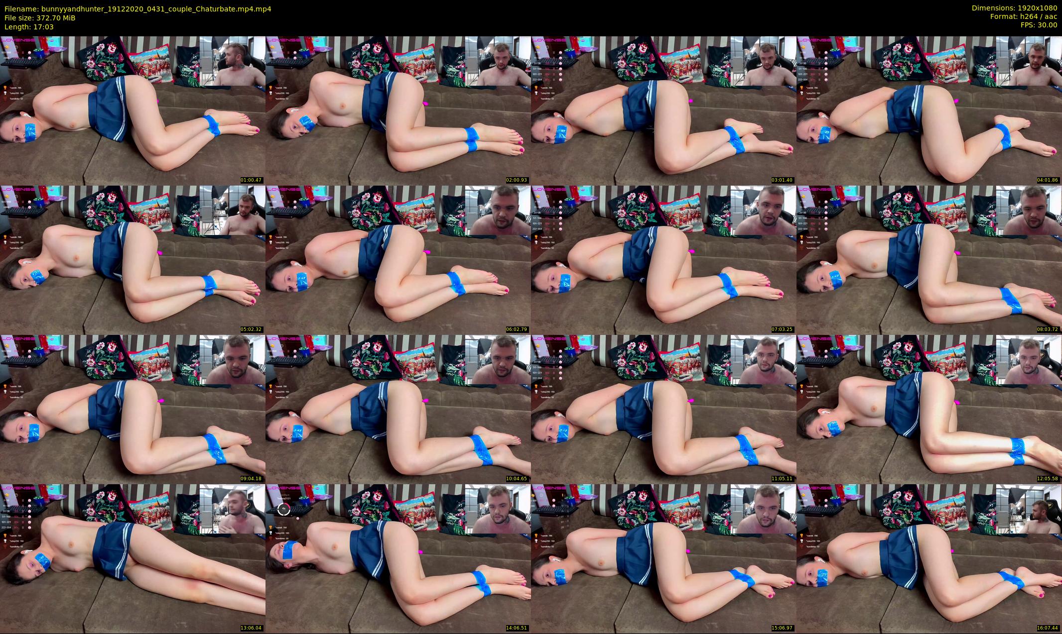 bunnyyandhunter — 18 minute Chaturbate couple cam show recording, 1080p, Dec 19, 2020