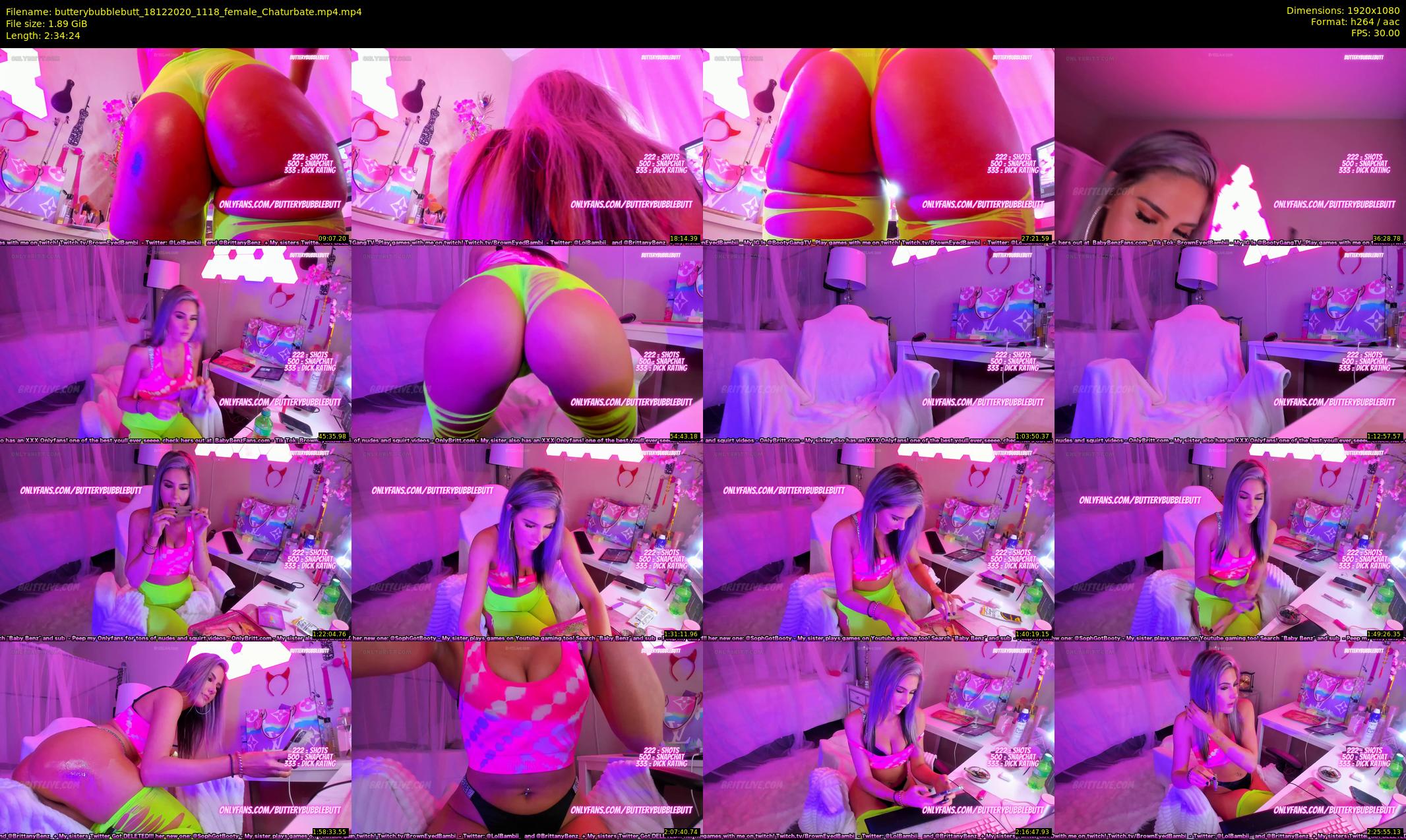 butterybubblebutt — 155 minute Chaturbate couple cam show recording, 1080p, Dec 18, 2020