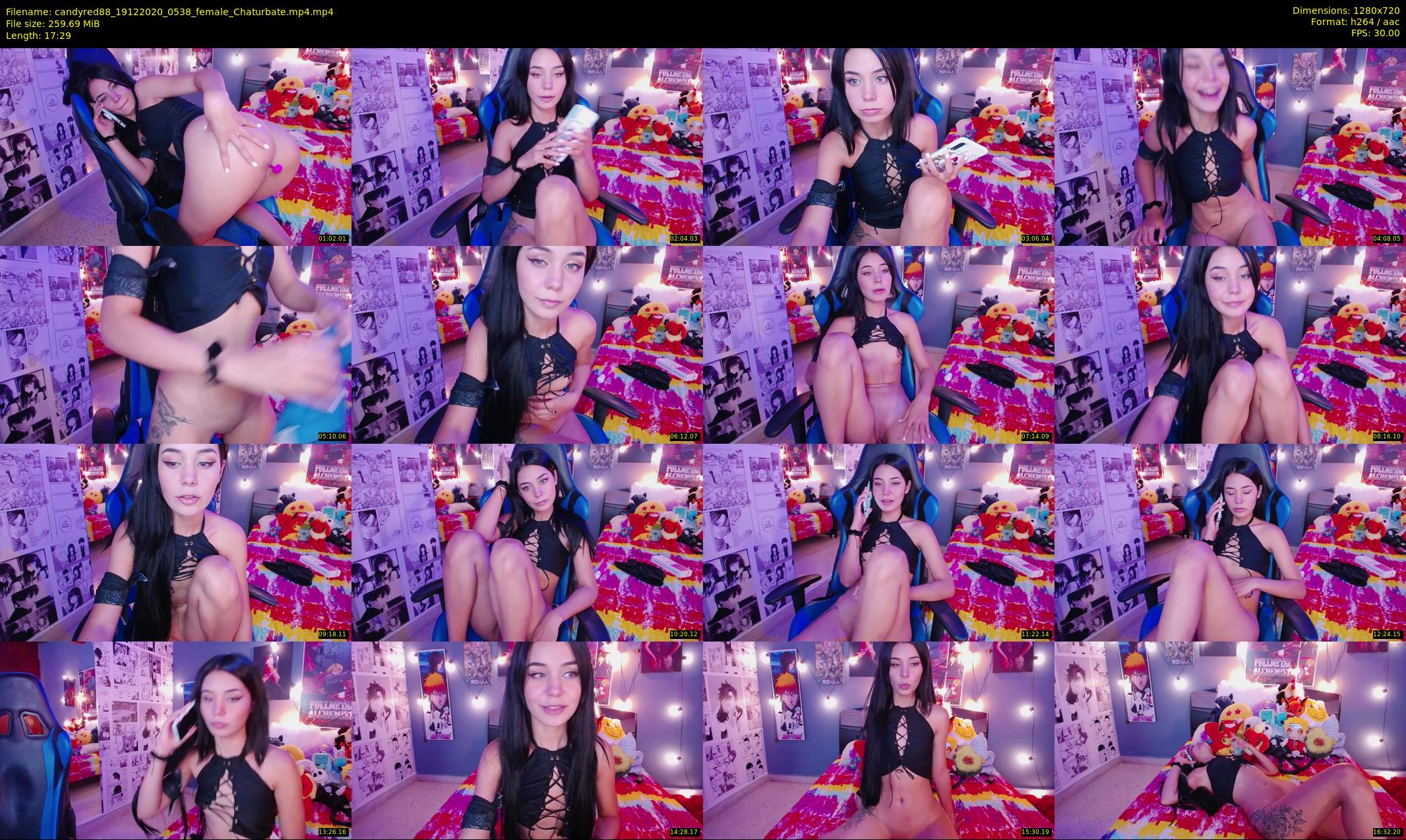 candyred88 — 18 minute Chaturbate female cam show recording, 720p, Dec 19, 2020