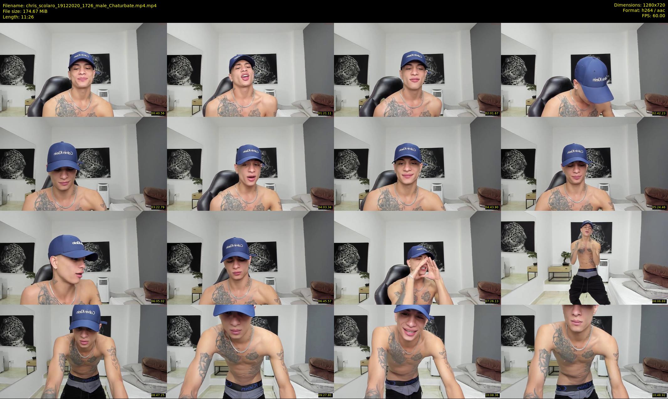 chris_scolaro — 12 minute Chaturbate male cam show recording, 720p, Dec 19, 2020