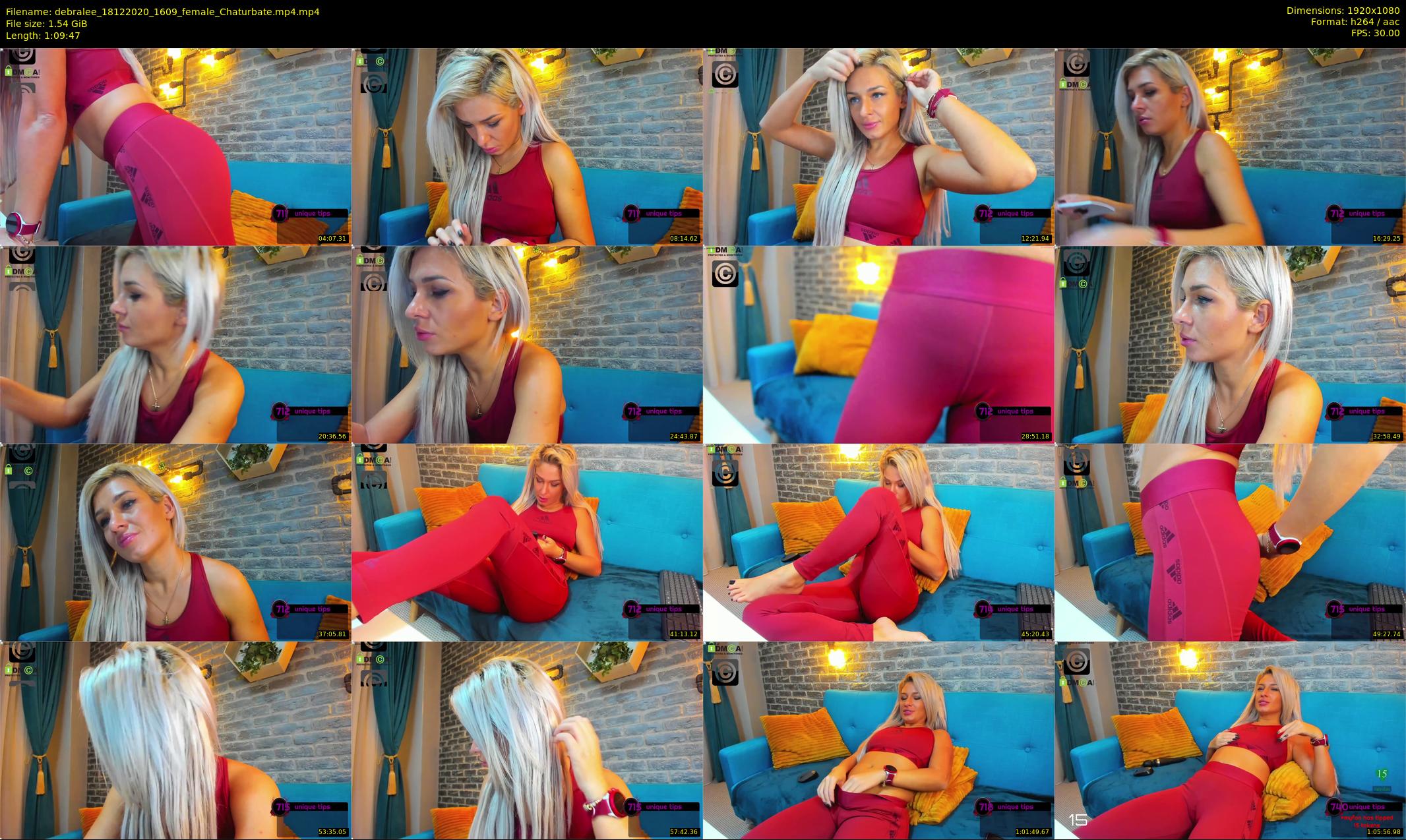 debralee — 70 minute Chaturbate female cam show recording, 1080p, Dec 18, 2020
