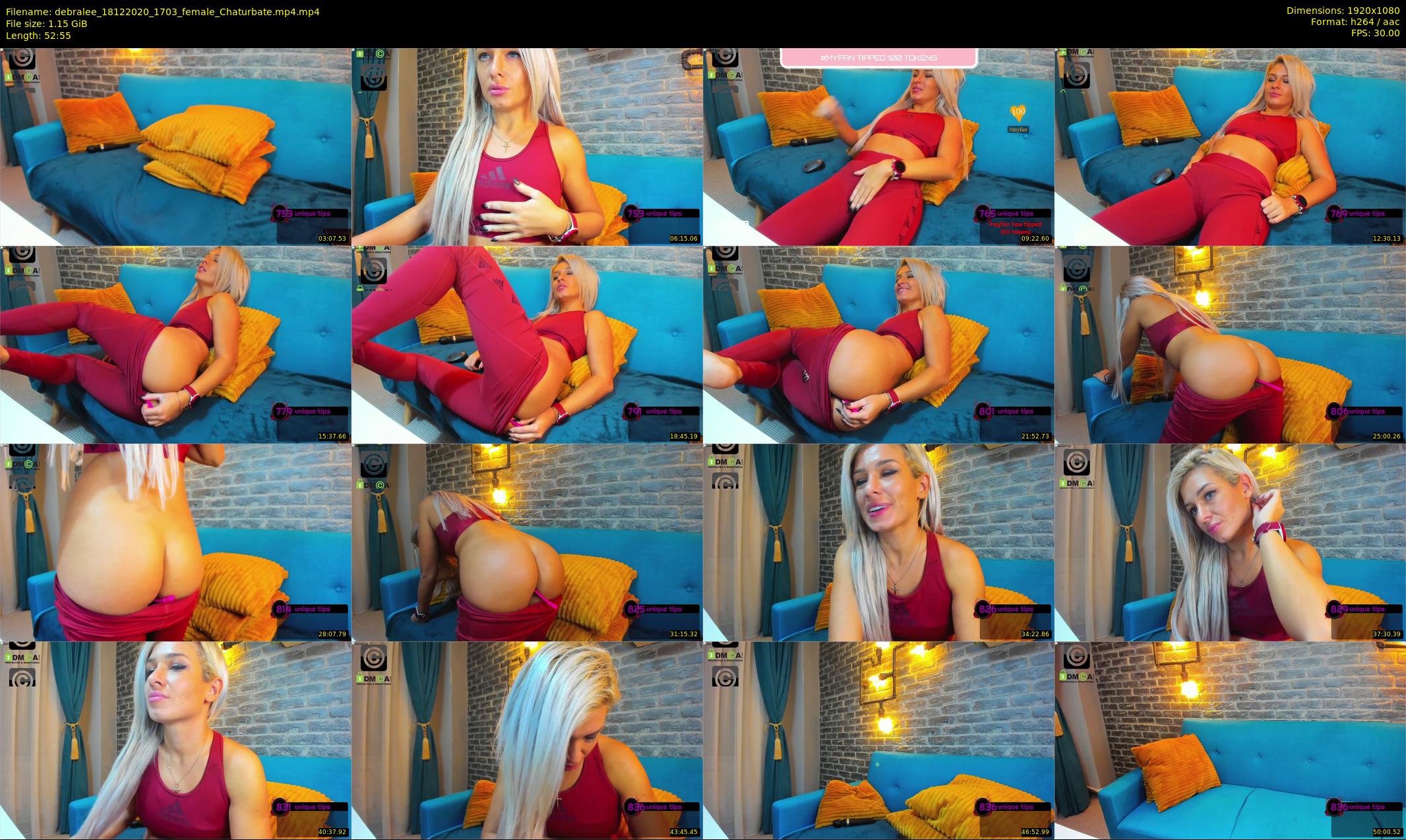 debralee — 53 minute Chaturbate female cam show recording, 1080p, Dec 18, 2020